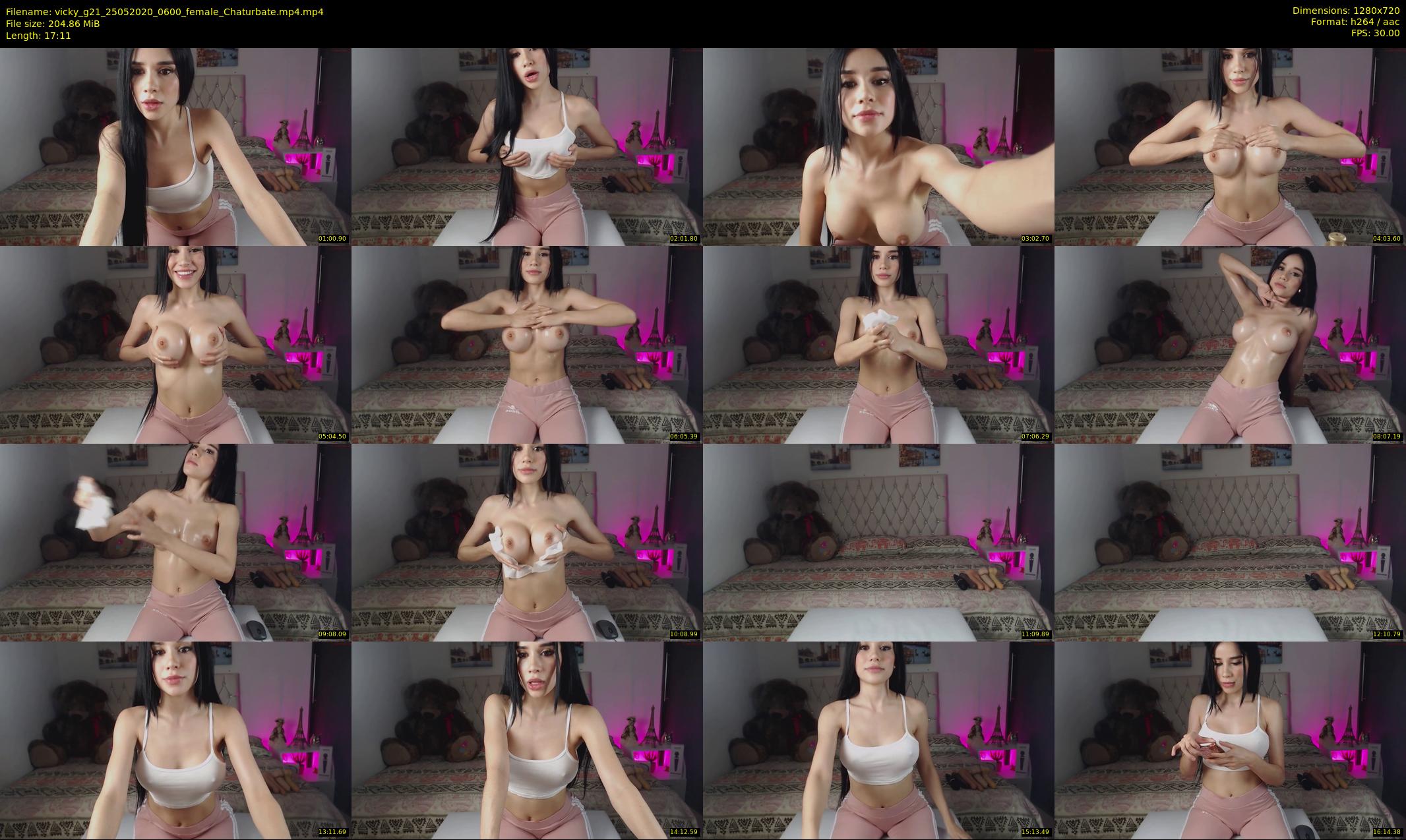 vicky_g21 — 18 minute Chaturbate female cam show recording, 720p, May 25, 2020