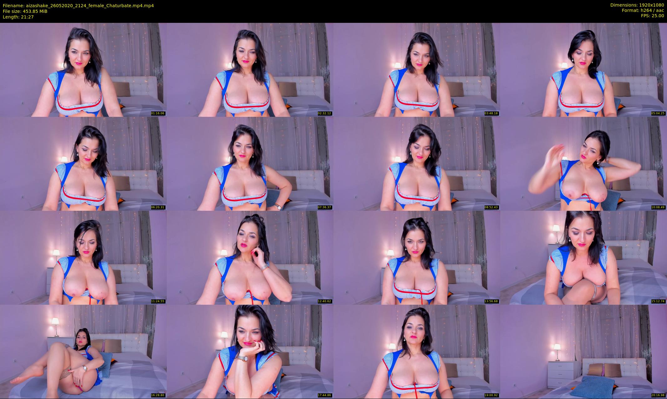 aizashake — 22 minute Chaturbate female cam show recording, 1080p, May 26, 2020