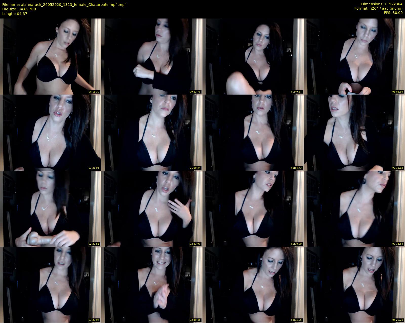 alannarack — 5 minute Chaturbate female cam show recording, 720p, May 26, 2020