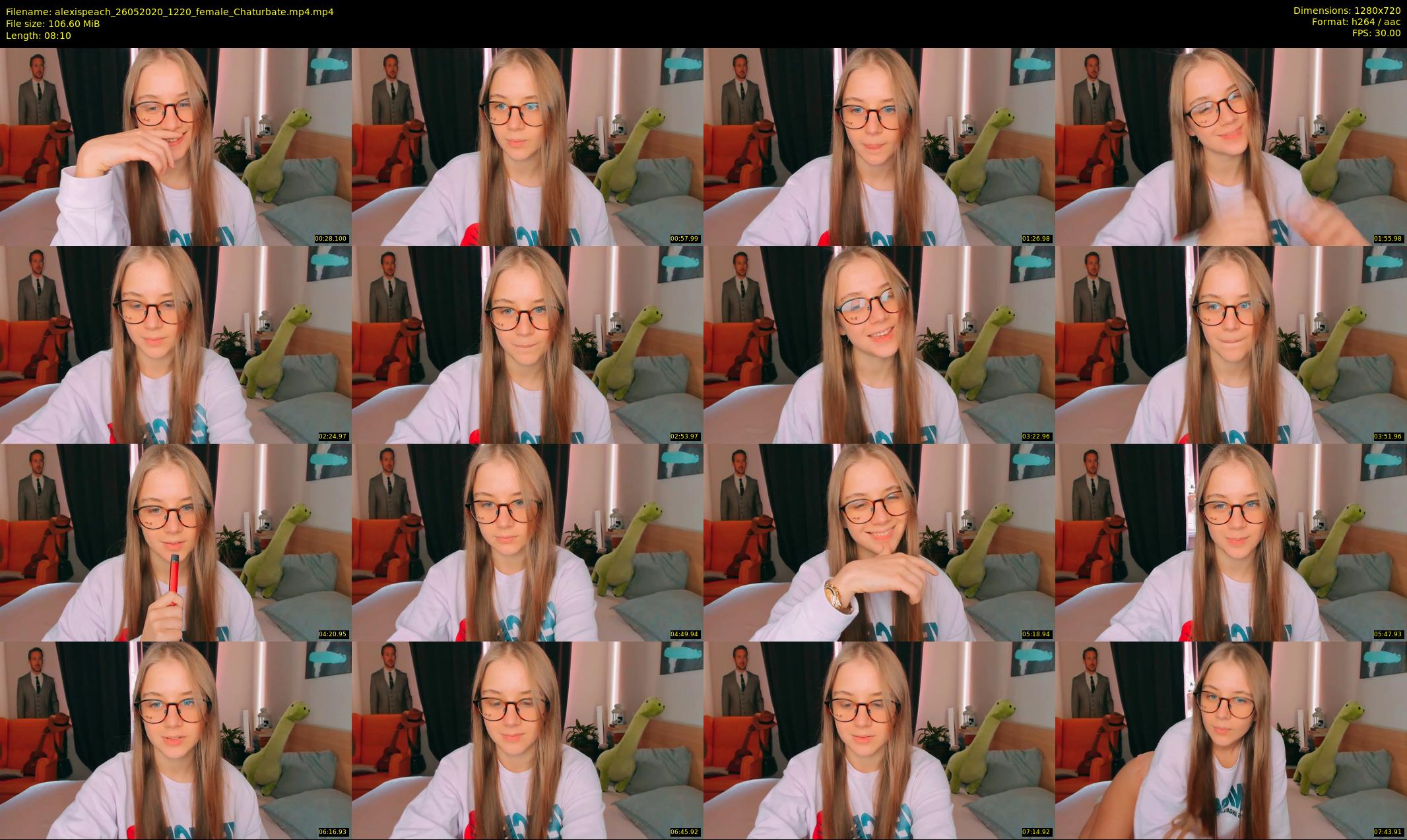 alexispeach — 9 minute Chaturbate female cam show recording, 720p, May 26, 2020