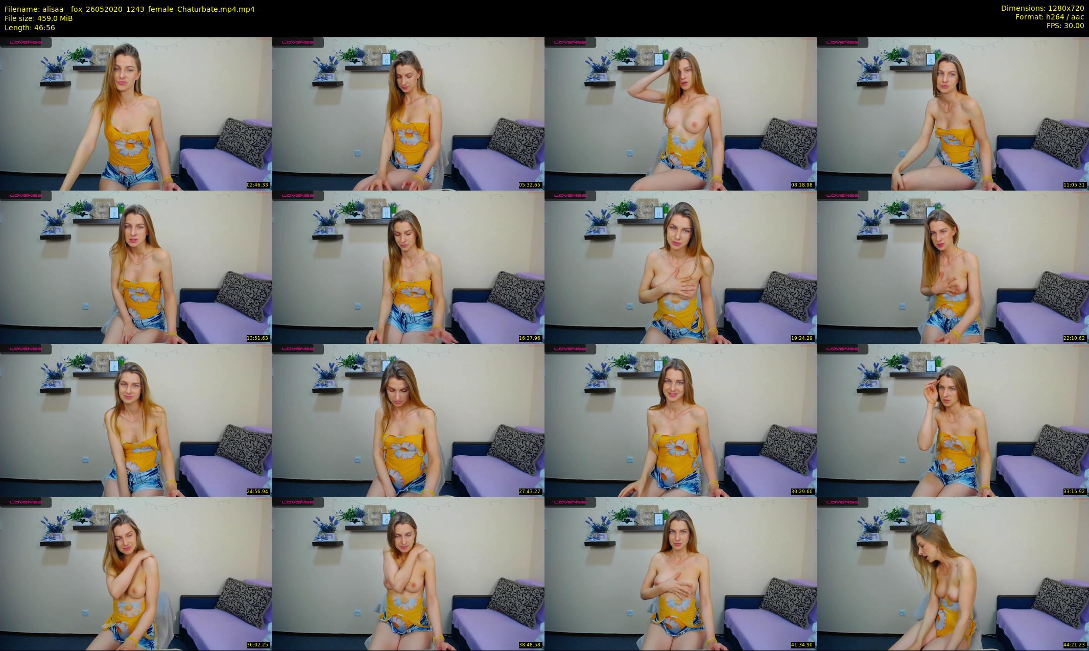 alisaa__fox — 47 minute Chaturbate female cam show recording, 720p, May 26, 2020
