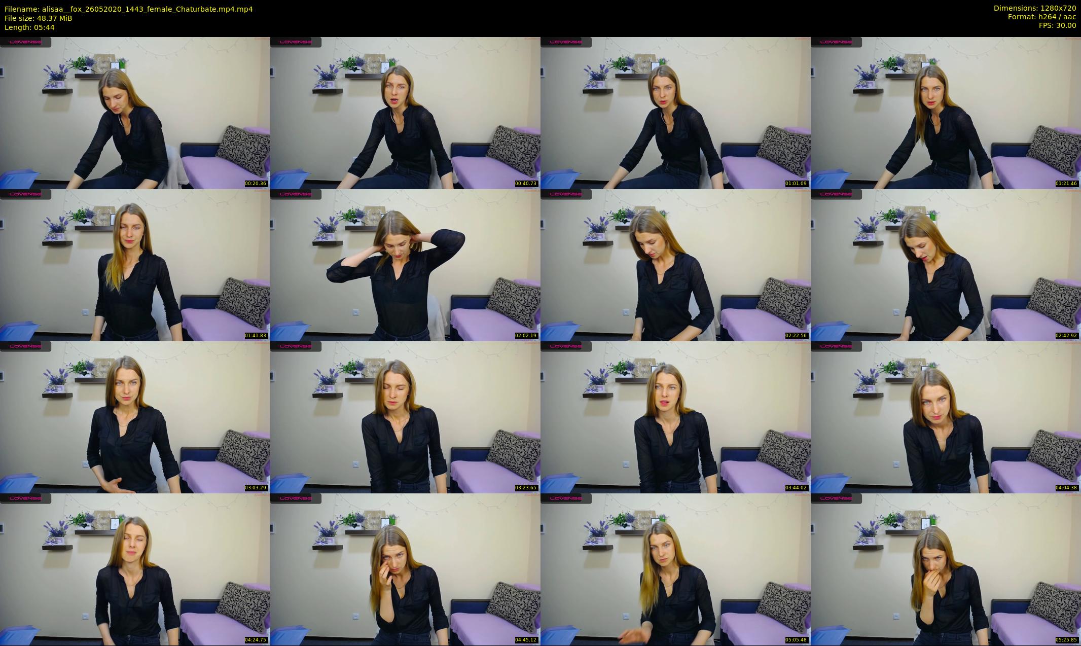 alisaa__fox — 6 minute Chaturbate female cam show recording, 720p, May 26, 2020
