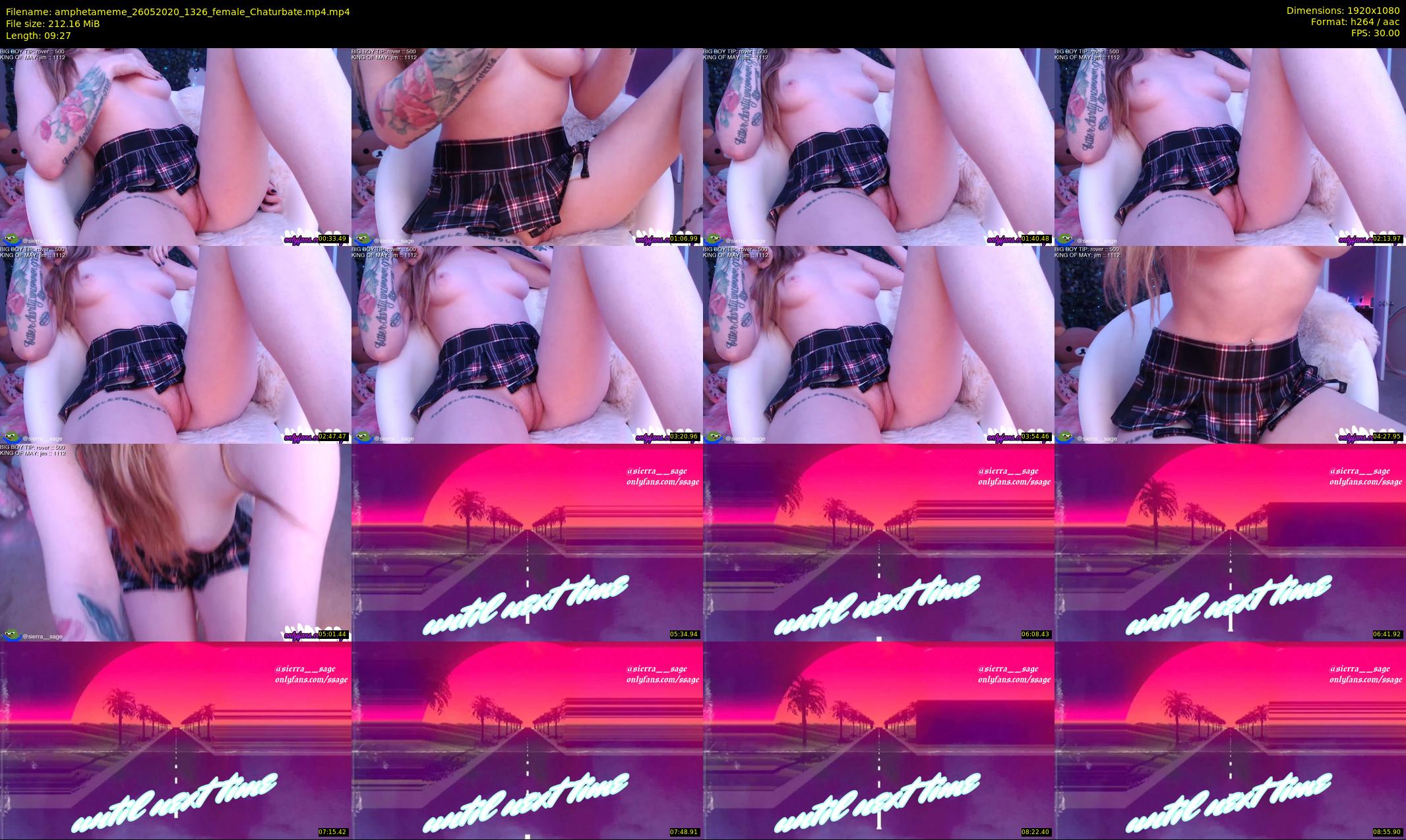 amphetameme — 10 minute Chaturbate female cam show recording, 1080p, May 26, 2020