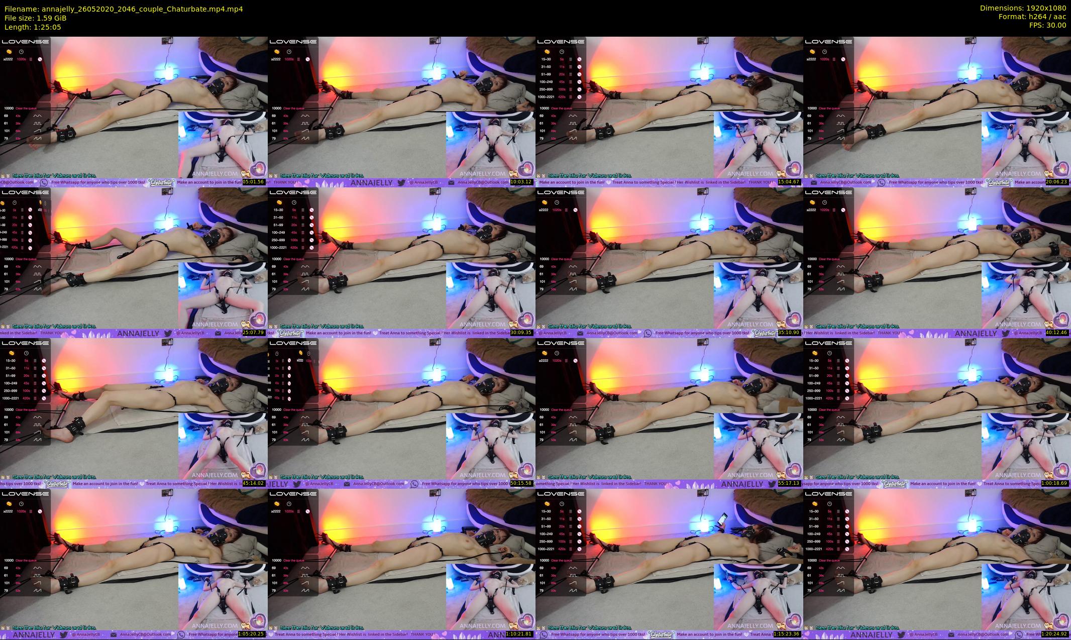 annajelly — 86 minute Chaturbate couple cam show recording, 1080p, May 26, 2020