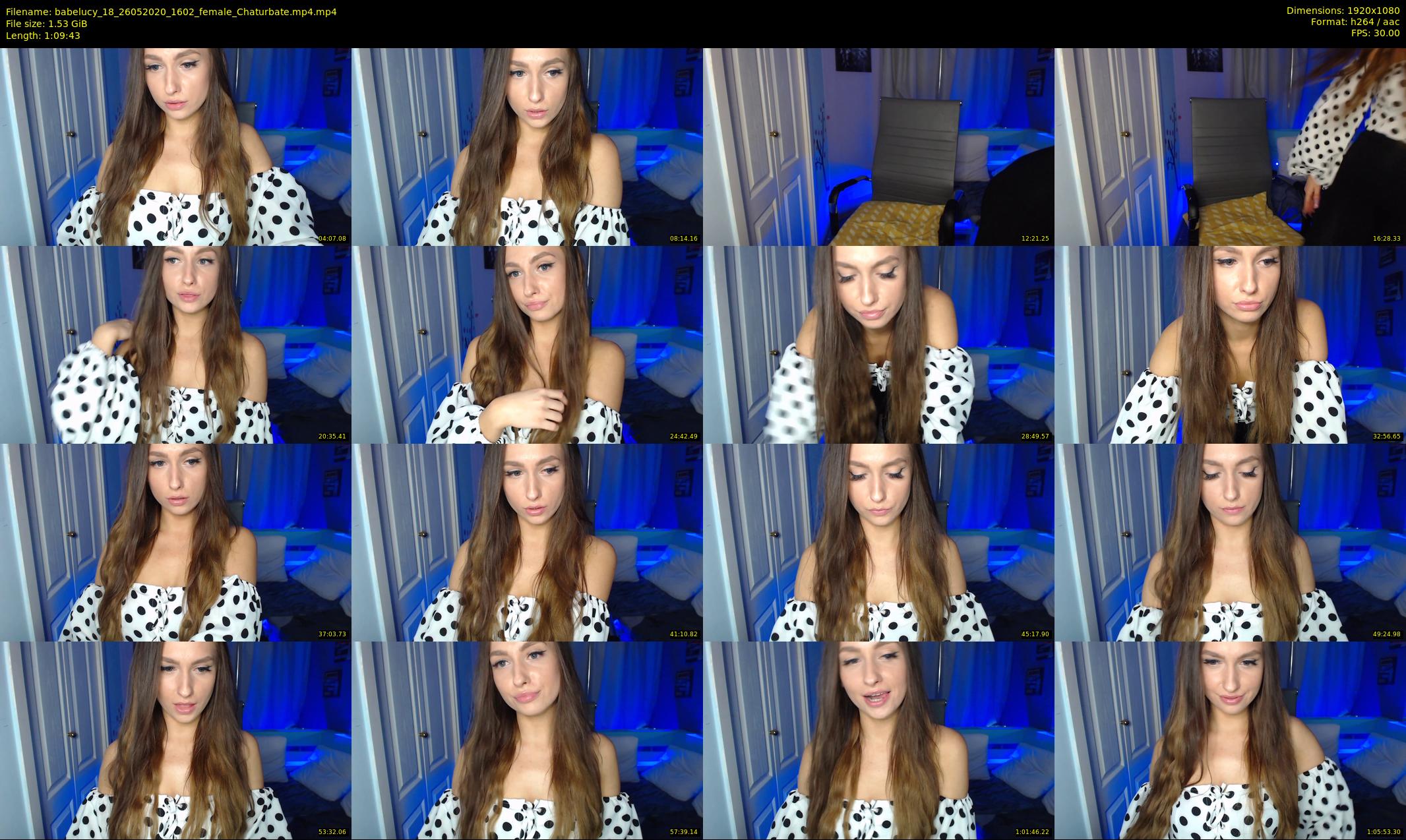 babelucy_18 — 70 minute Chaturbate female cam show recording, 1080p, May 26, 2020