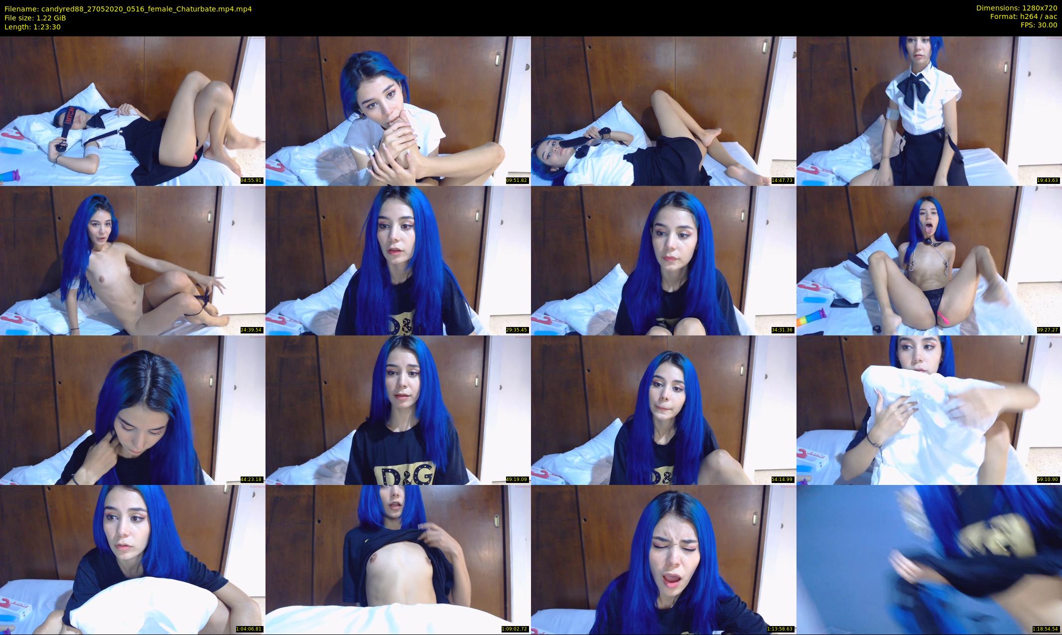 candyred88 — 84 minute Chaturbate female cam show recording, 720p, May 27, 2020