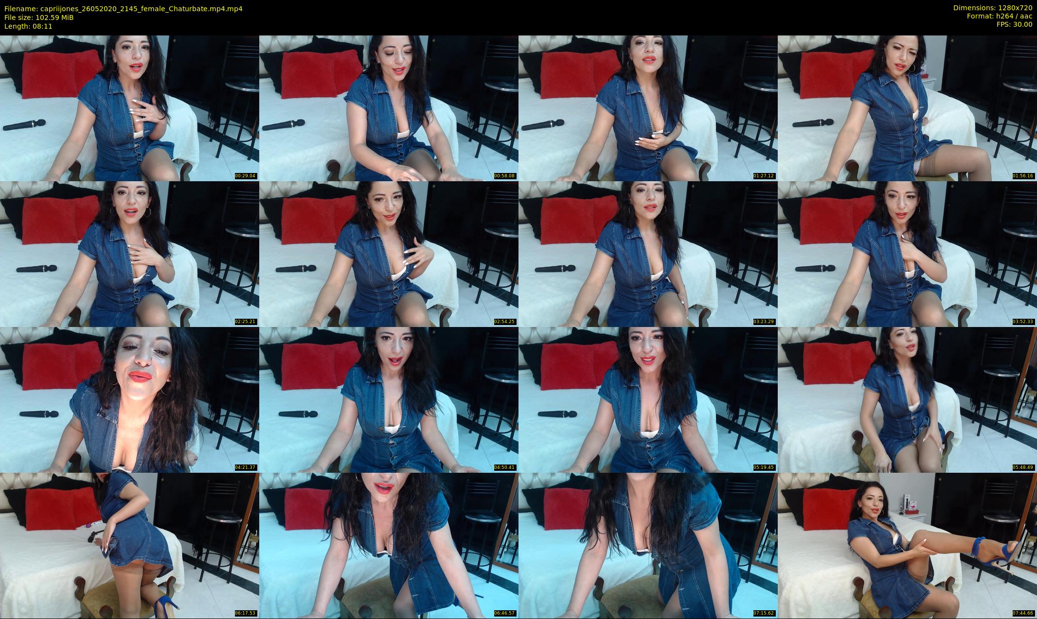capriijones — 9 minute Chaturbate female cam show recording, 720p, May 26, 2020