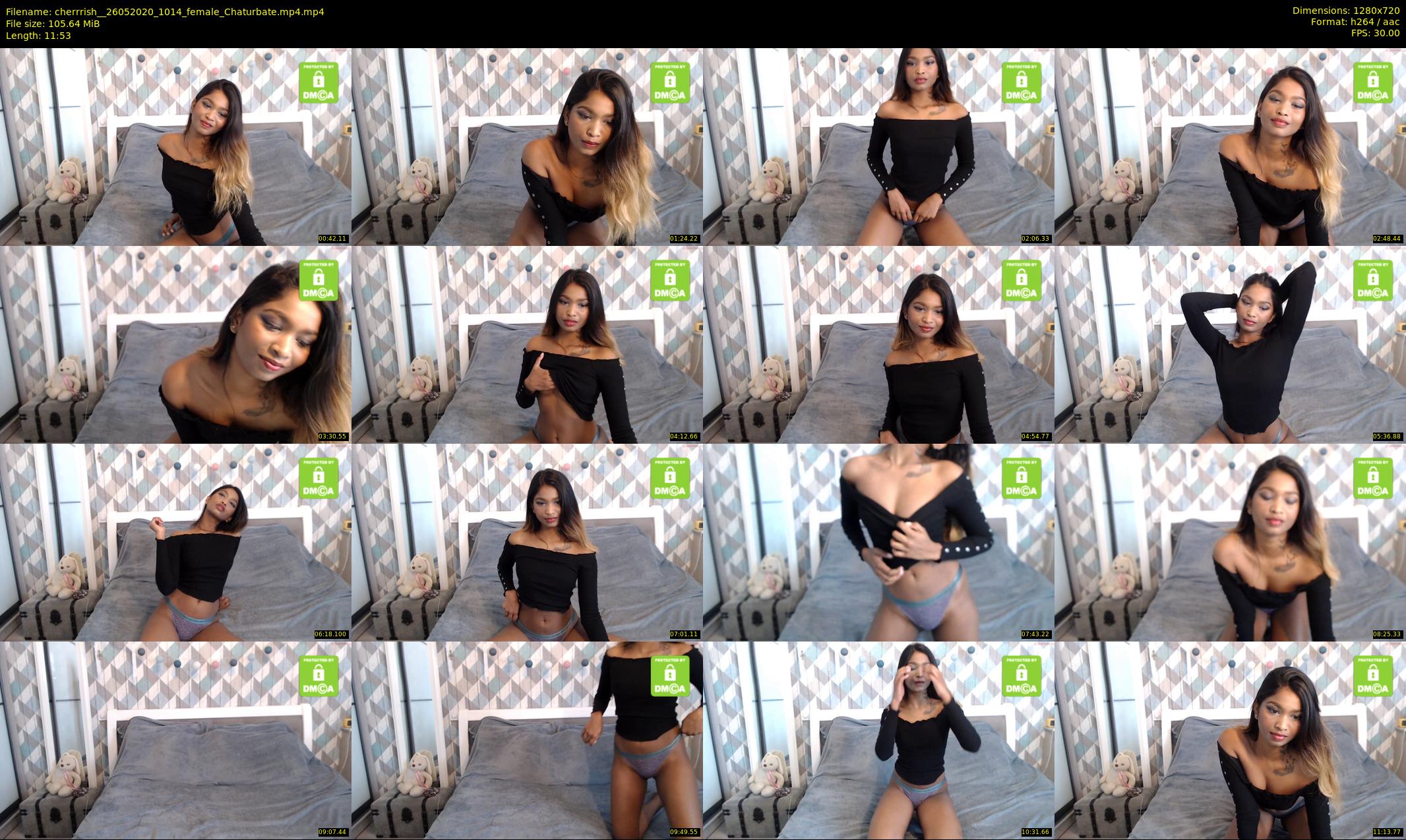 cherrrish_ — 12 minute Chaturbate female cam show recording, 720p, May 26, 2020