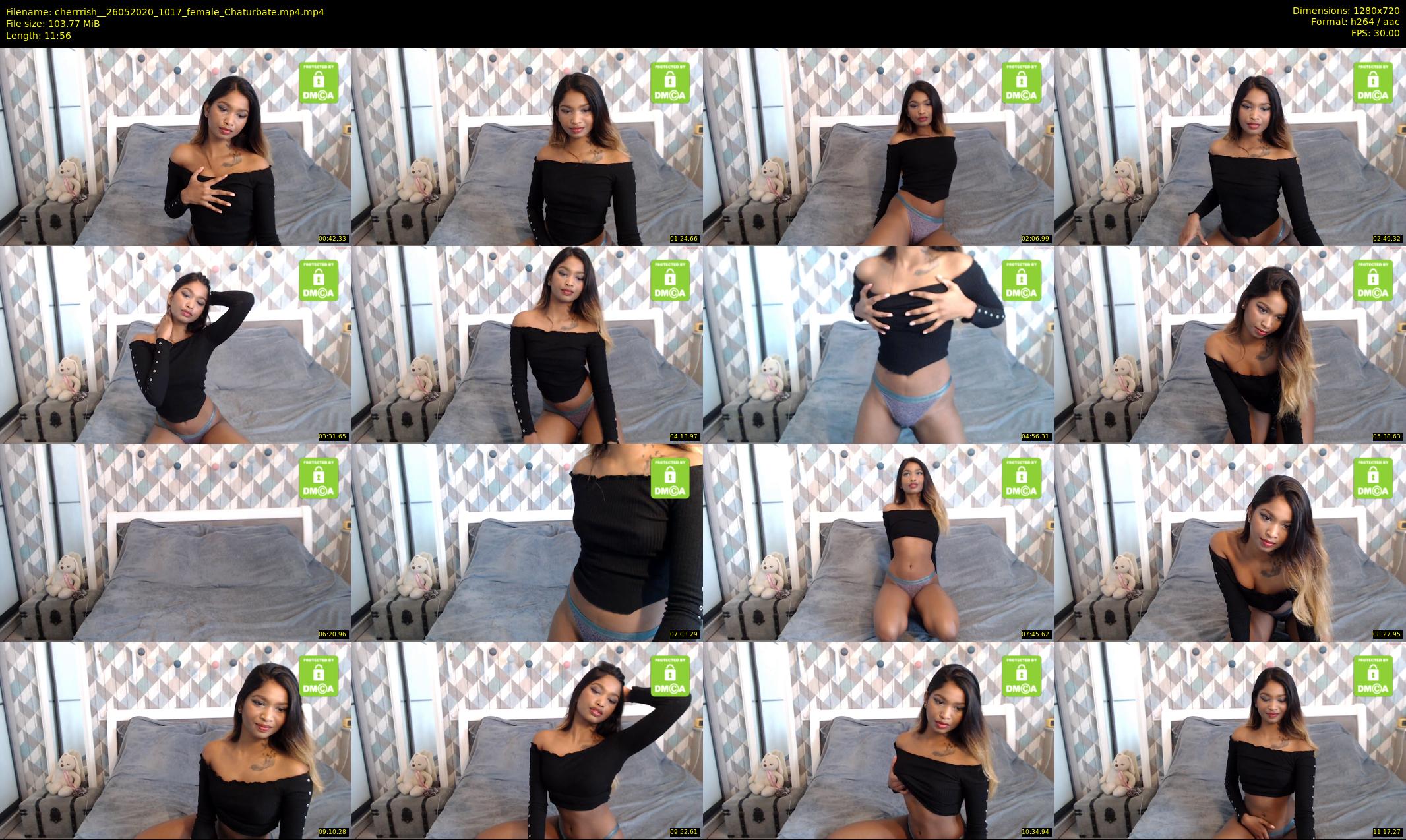 cherrrish_ — 12 minute Chaturbate female cam show recording, 720p, May 26, 2020
