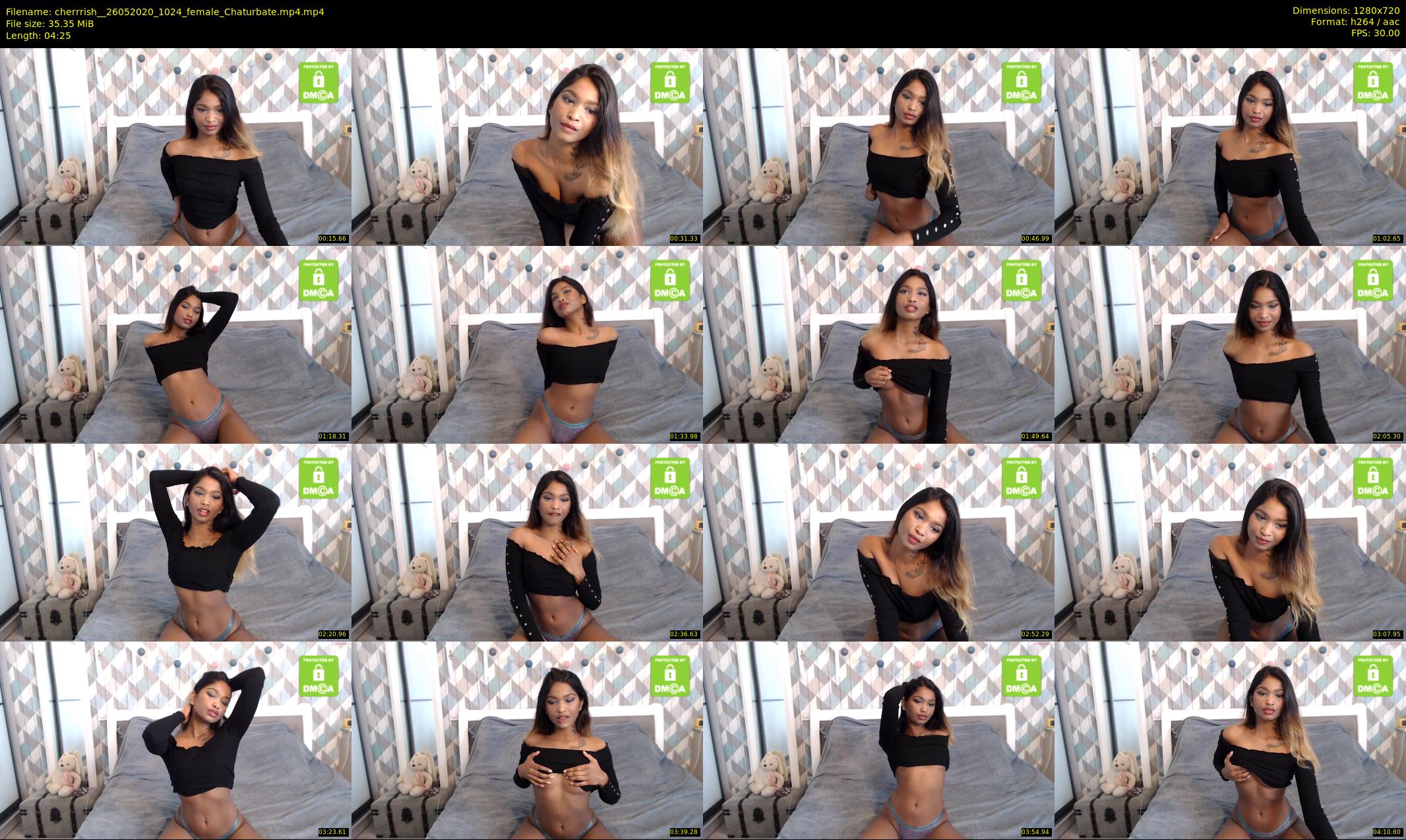 cherrrish_ — 5 minute Chaturbate female cam show recording, 720p, May 26, 2020