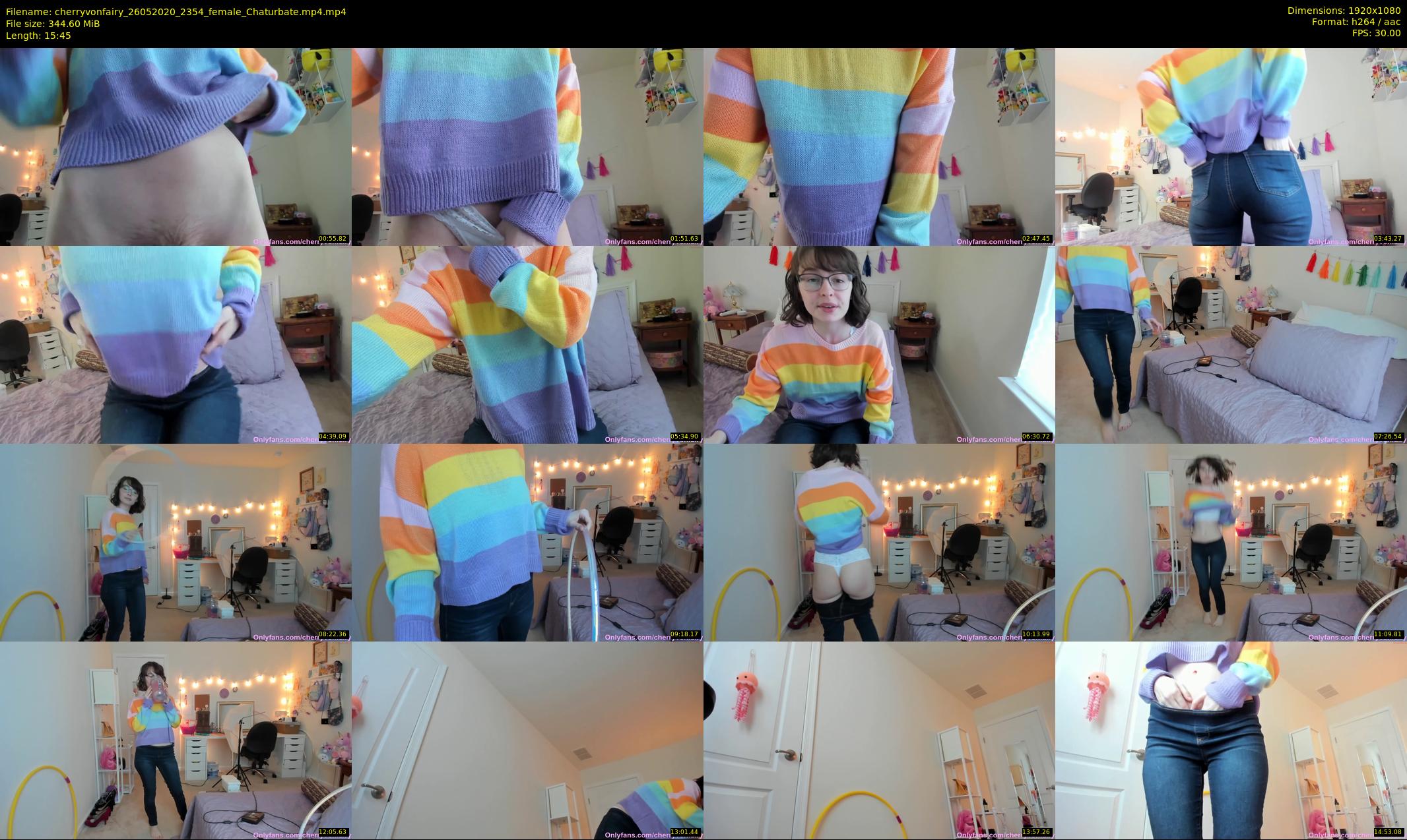 cherryvonfairy — 16 minute Chaturbate female cam show recording, 1080p, May 26, 2020
