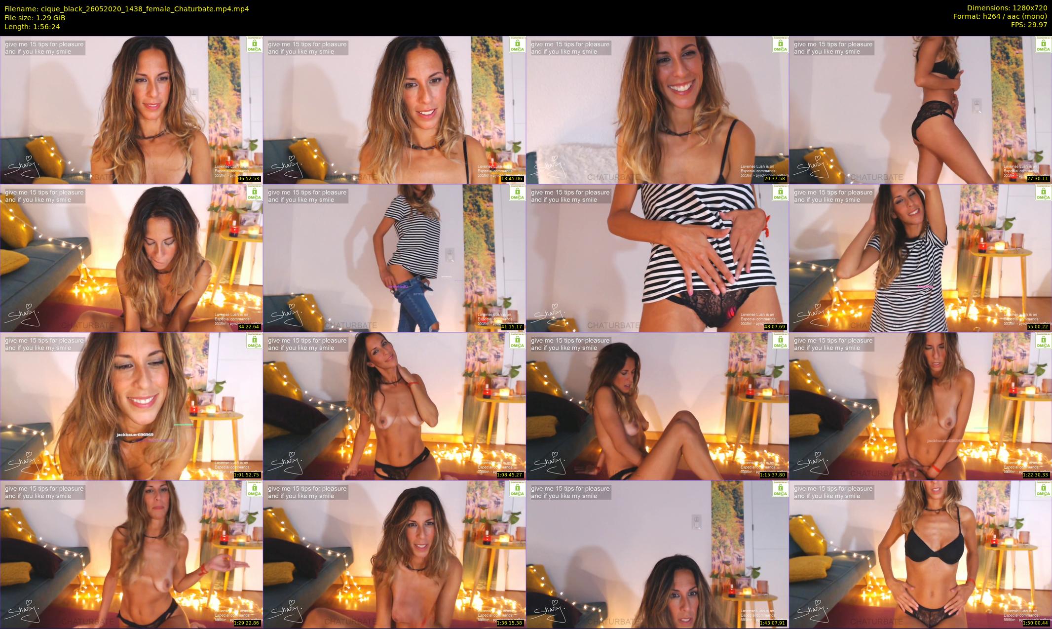 cique_black — 117 minute Chaturbate female cam show recording, 720p, May 26, 2020