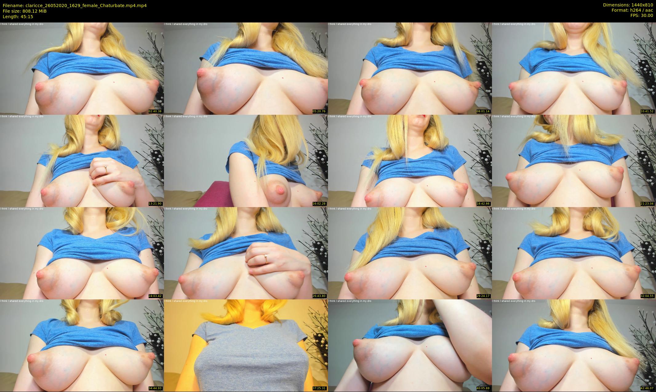 claricce — 46 minute Chaturbate female cam show recording, 720p, May 26, 2020