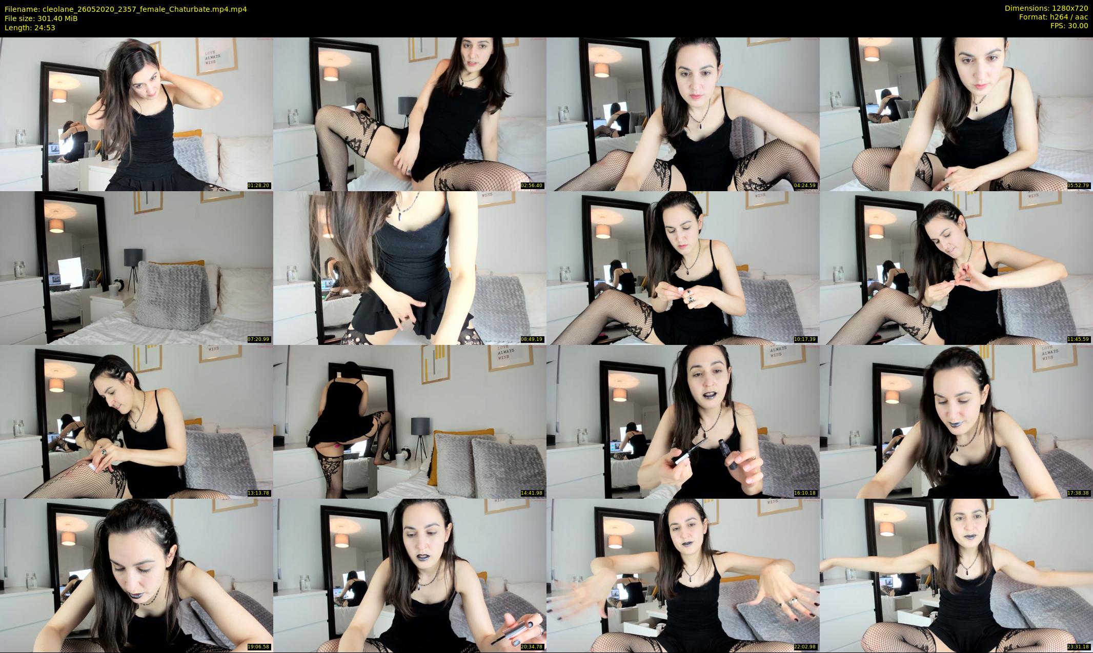 cleolane — 25 minute Chaturbate female cam show recording, 720p, May 26, 2020