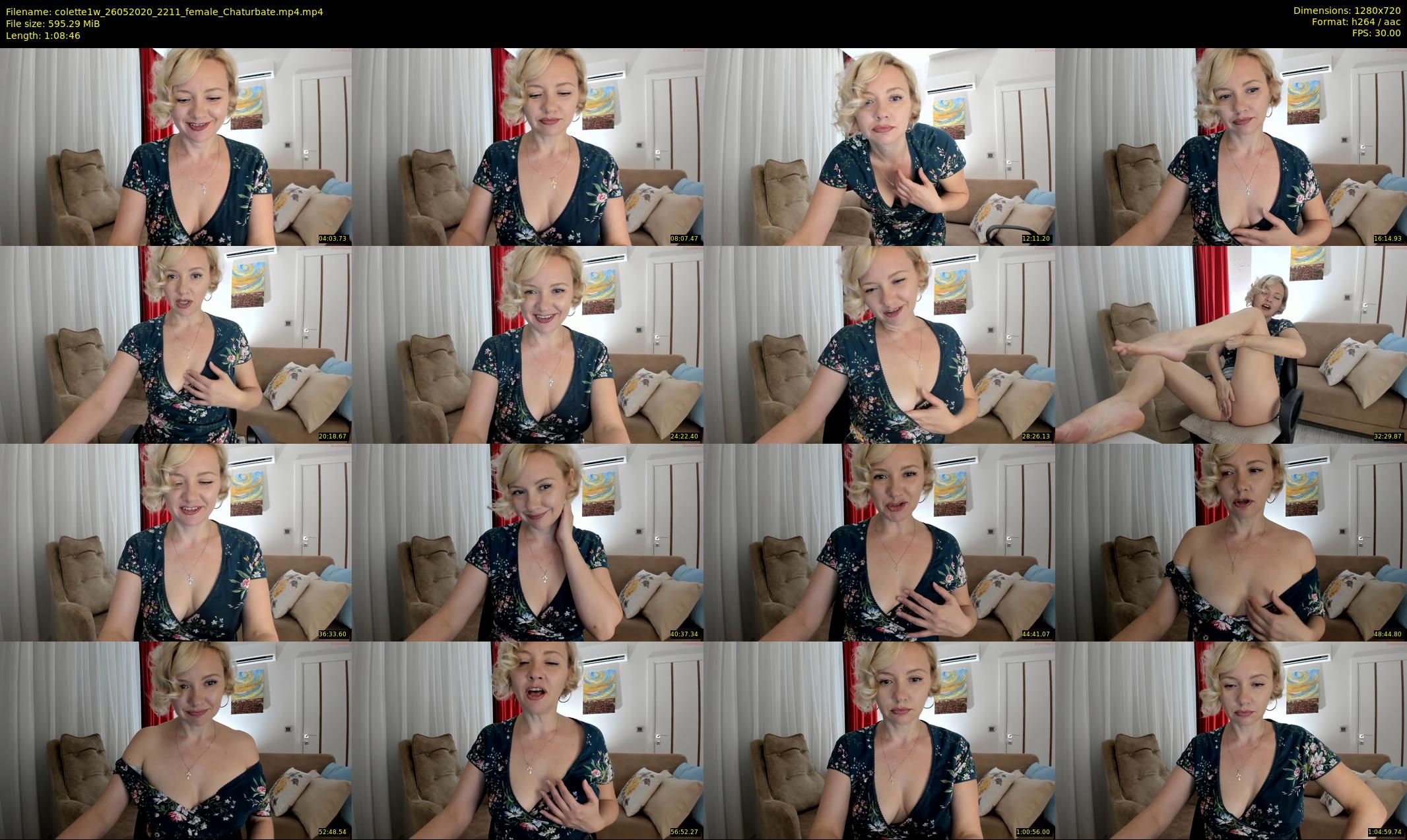 colette1w — 69 minute Chaturbate female cam show recording, 720p, May 26, 2020