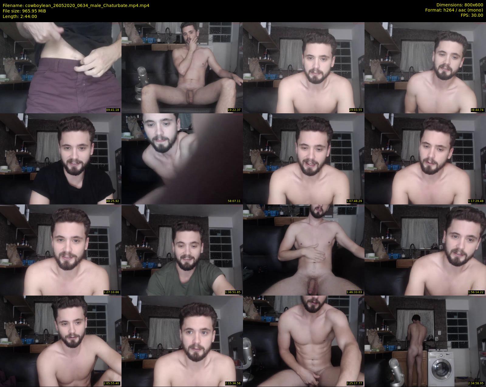 cowboylean — 164 minute Chaturbate male cam show recording, 480p, May 26, 2020