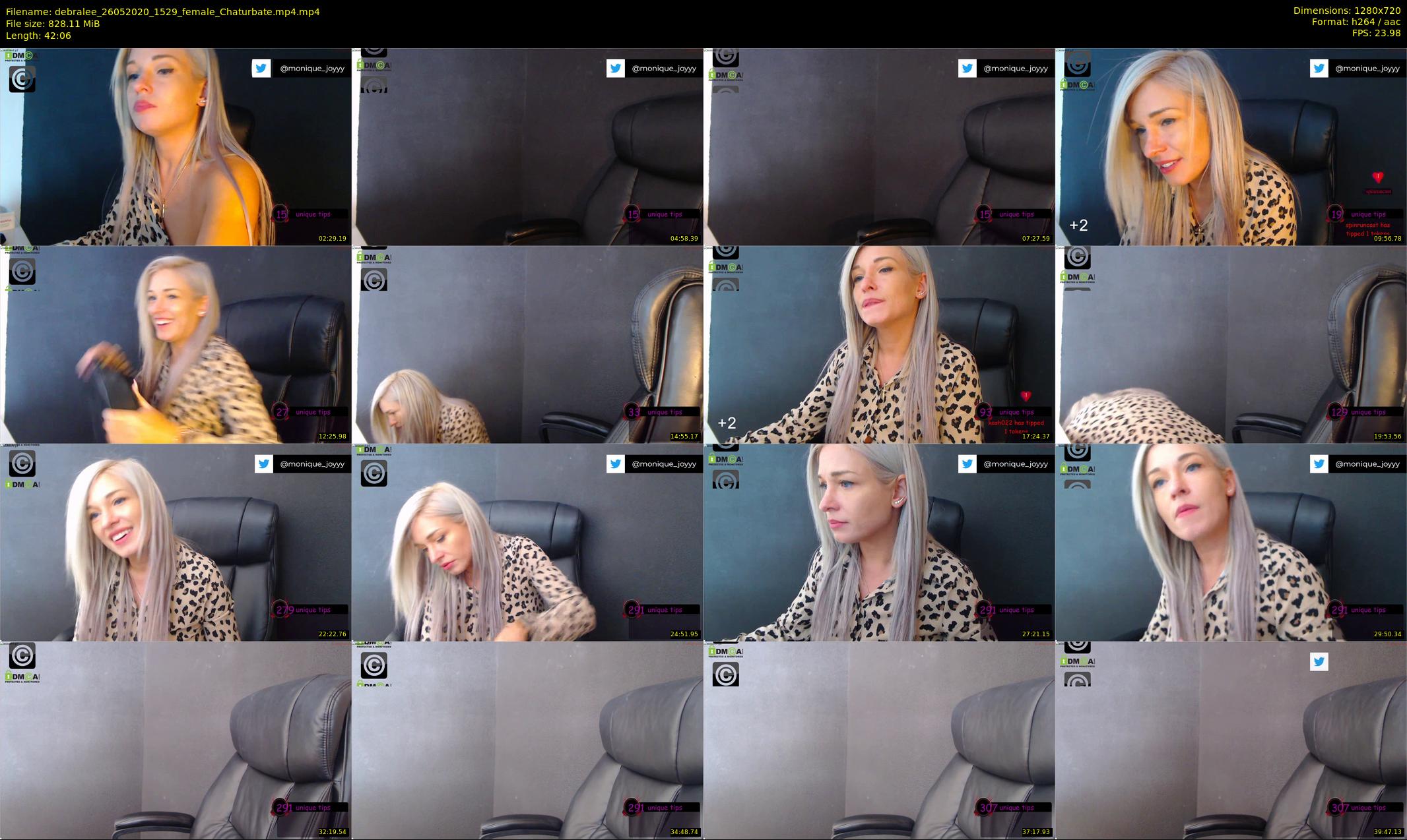 debralee — 43 minute Chaturbate female cam show recording, 720p, May 26, 2020