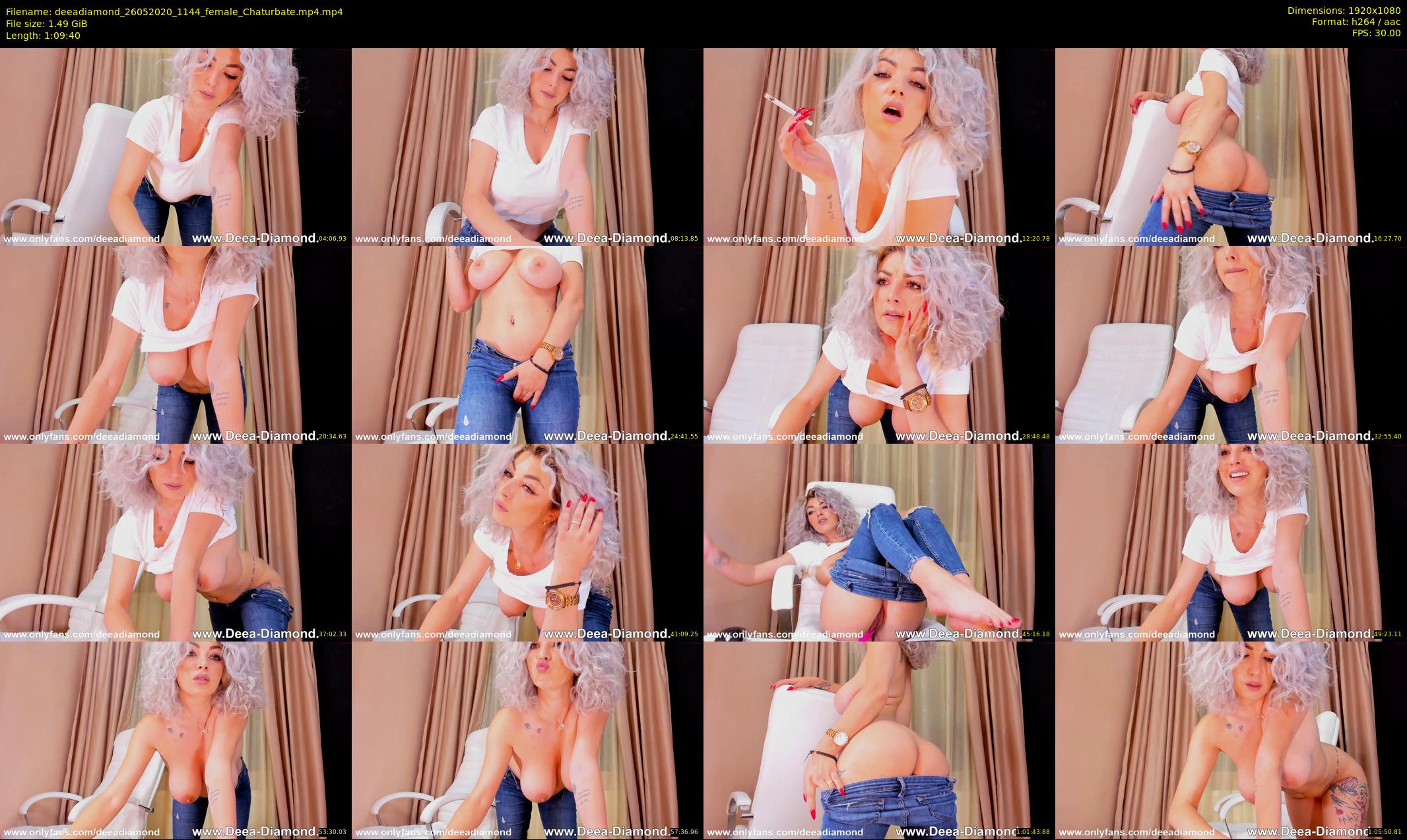 deeadiamond — 70 minute Chaturbate female cam show recording, 1080p, May 26, 2020