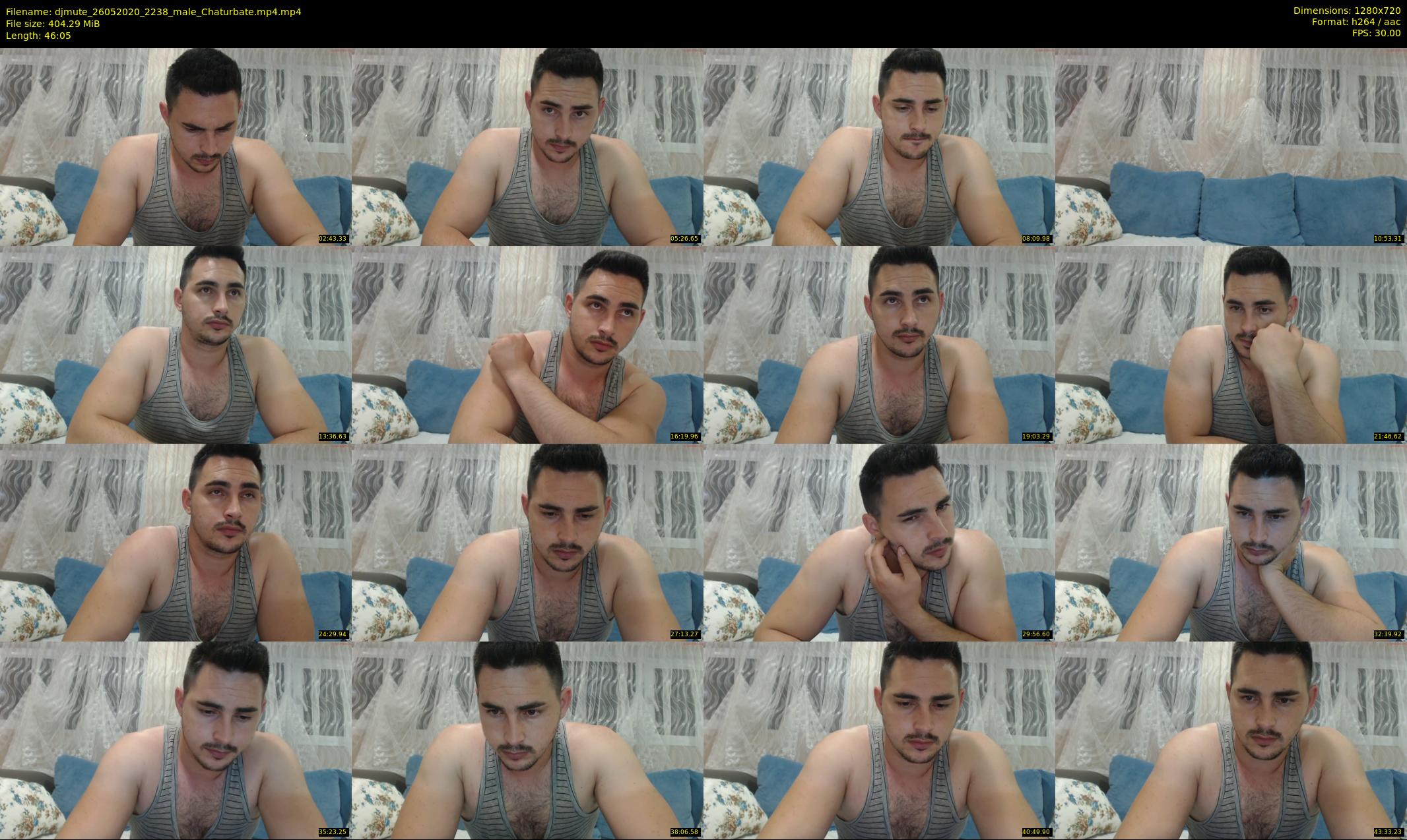 djmute — 47 minute Chaturbate male cam show recording, 720p, May 26, 2020