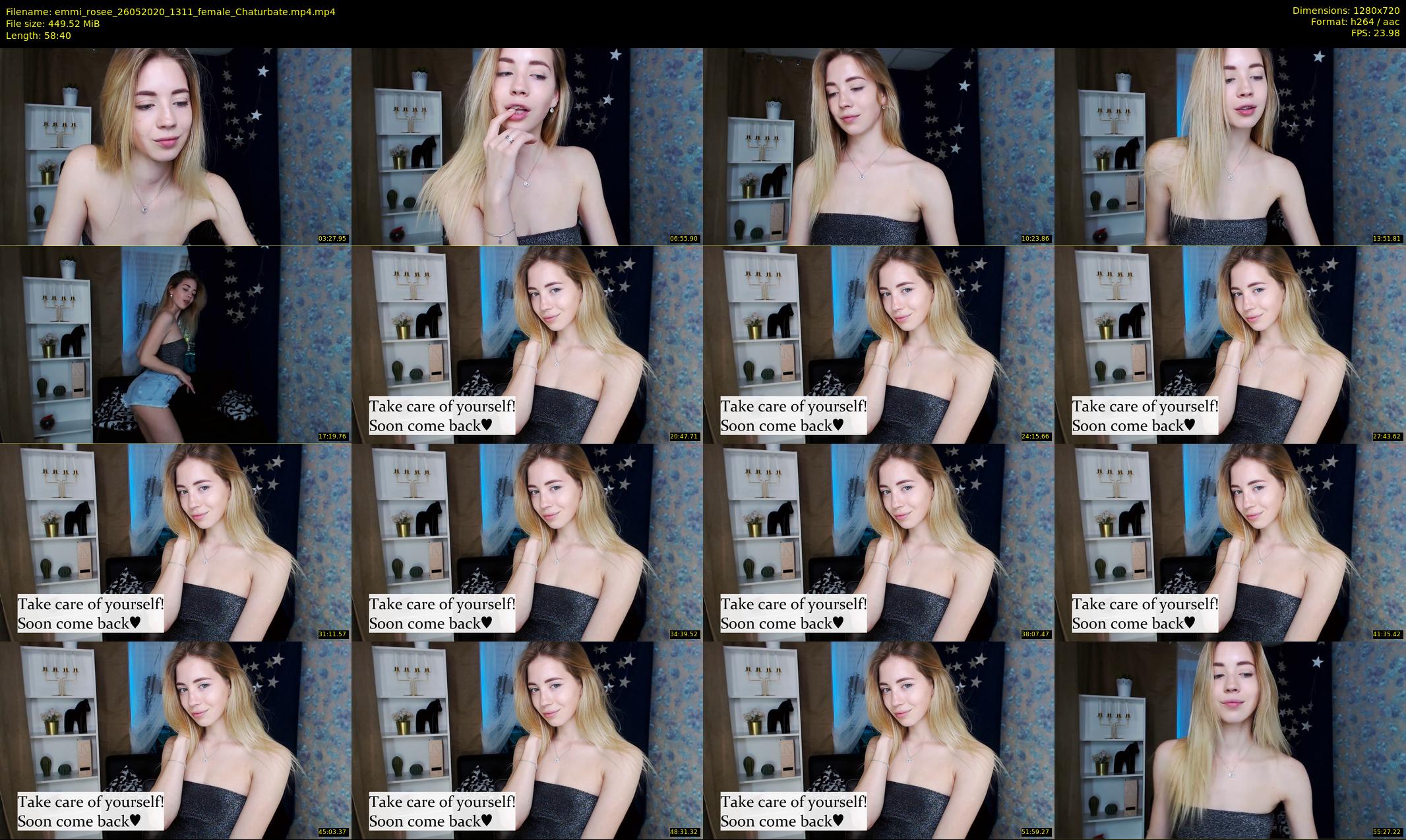 emmi_rosee — 59 minute Chaturbate female cam show recording, 720p, May 26, 2020