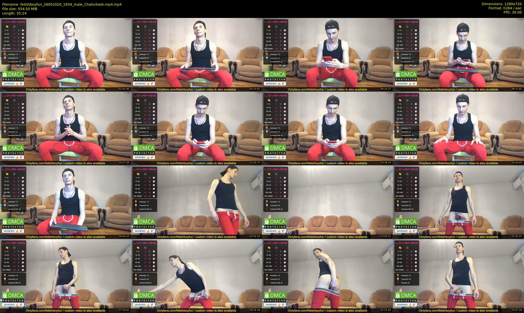 fetishboyfun — 36 minute Chaturbate male cam show recording, 720p, May 26, 2020