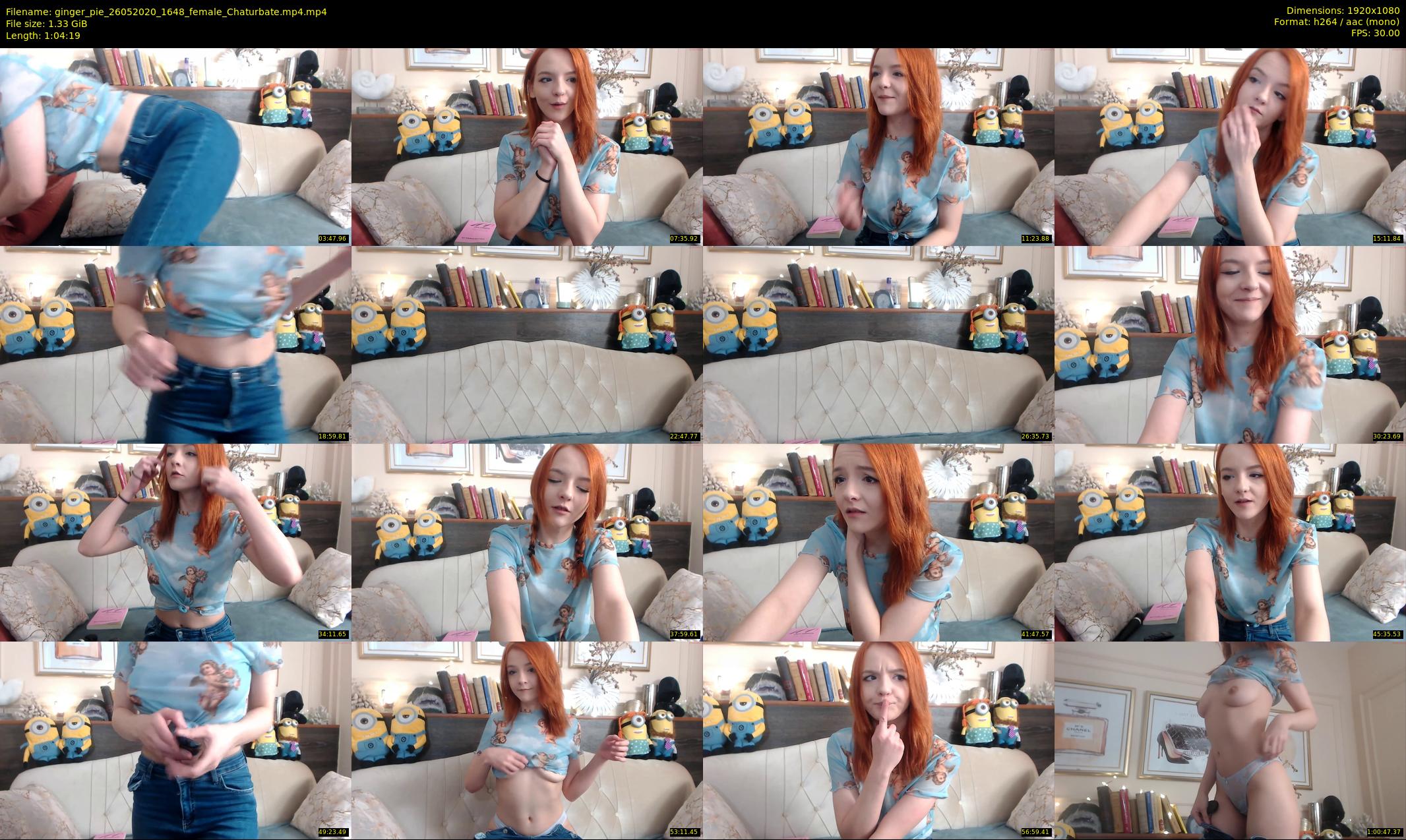 ginger_pie — 65 minute Chaturbate female cam show recording, 1080p, May 26, 2020