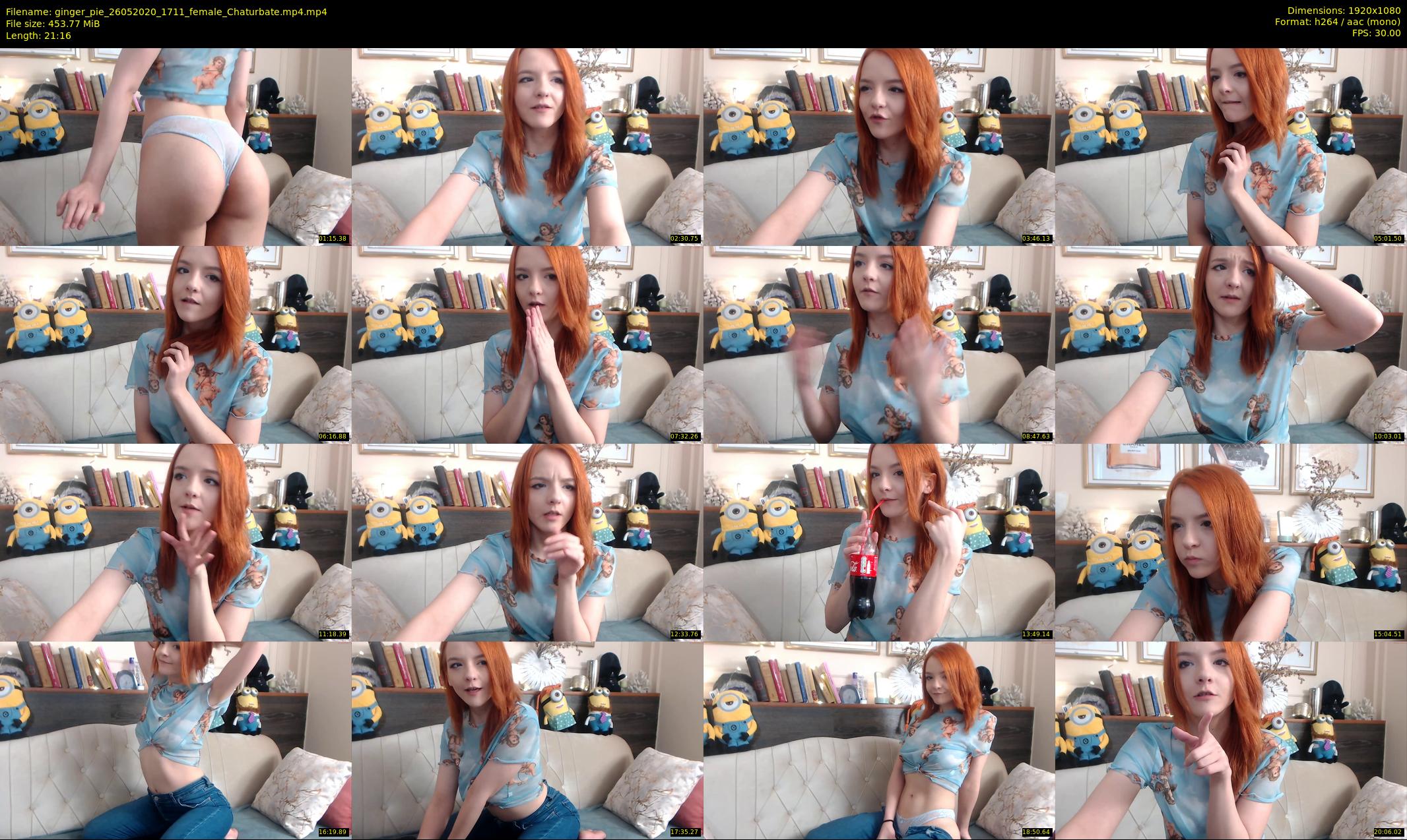 ginger_pie — 22 minute Chaturbate female cam show recording, 1080p, May 26, 2020