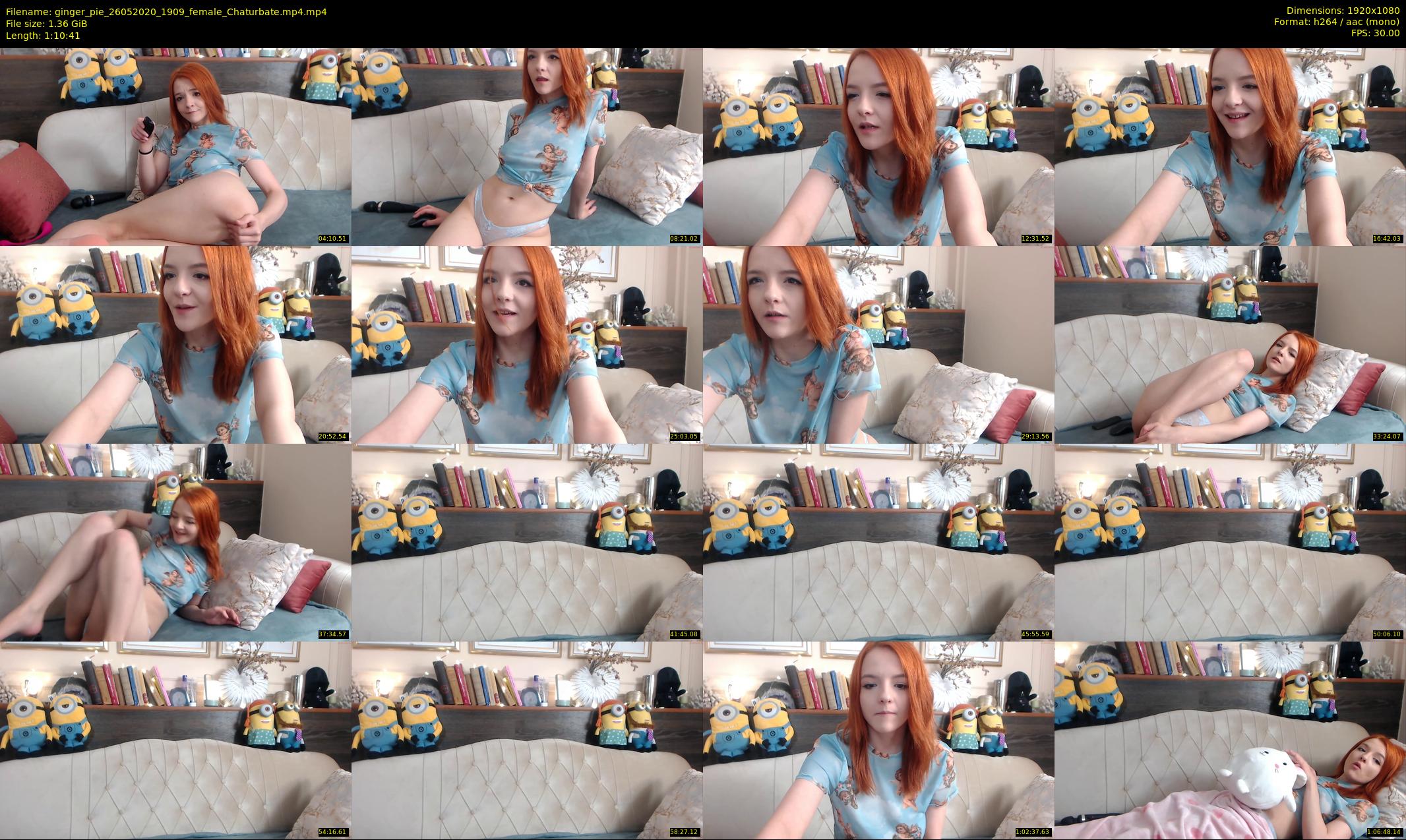 ginger_pie — 71 minute Chaturbate female cam show recording, 1080p, May 26, 2020