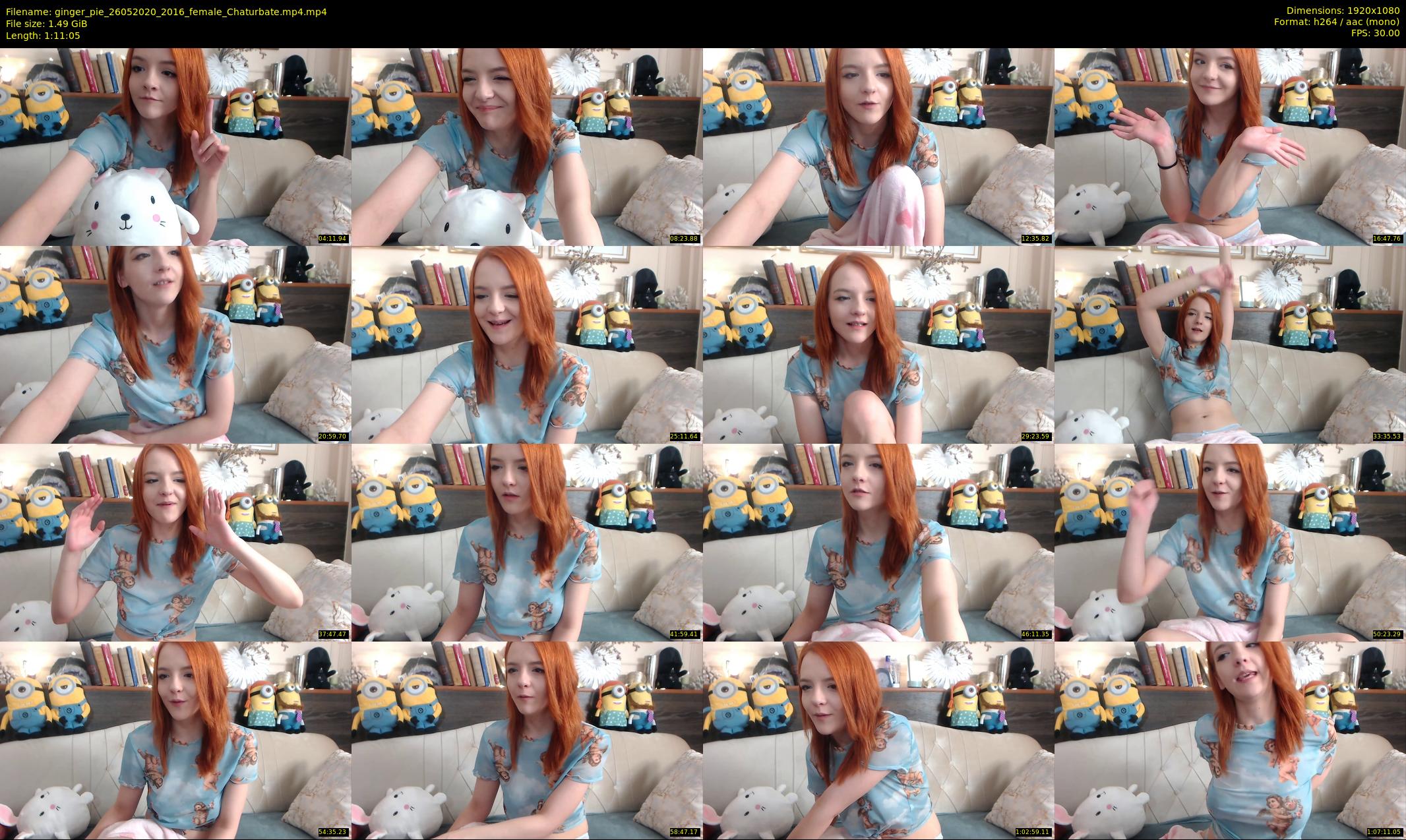 ginger_pie — 72 minute Chaturbate female cam show recording, 1080p, May 26, 2020