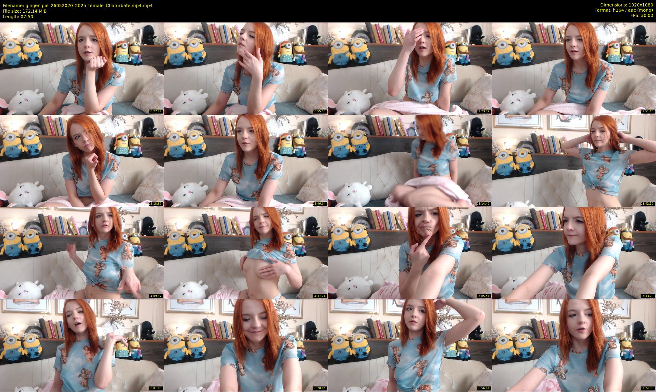 ginger_pie — 8 minute Chaturbate female cam show recording, 1080p, May 26, 2020