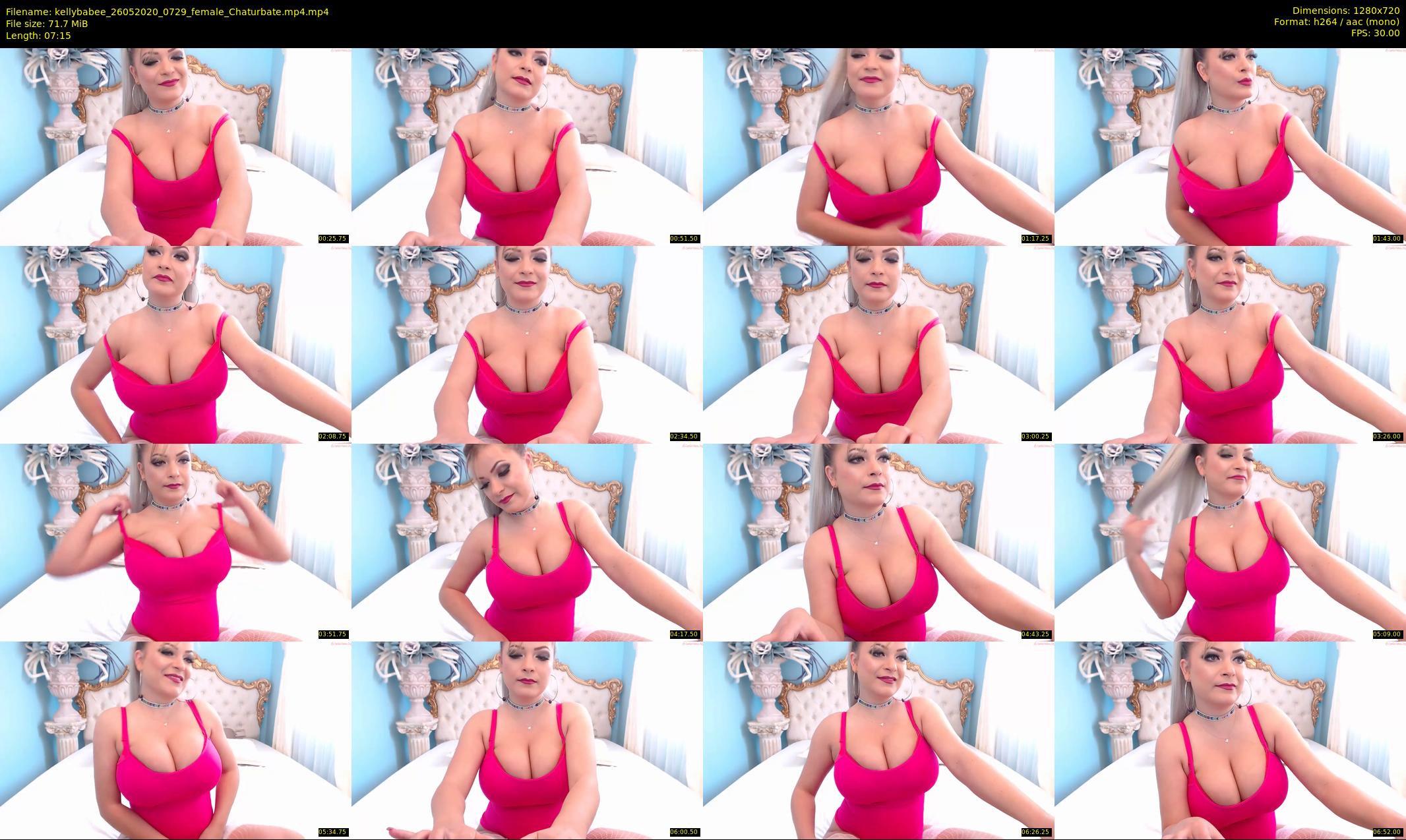 kellybabee — 8 minute Chaturbate female cam show recording, 720p, May 26, 2020
