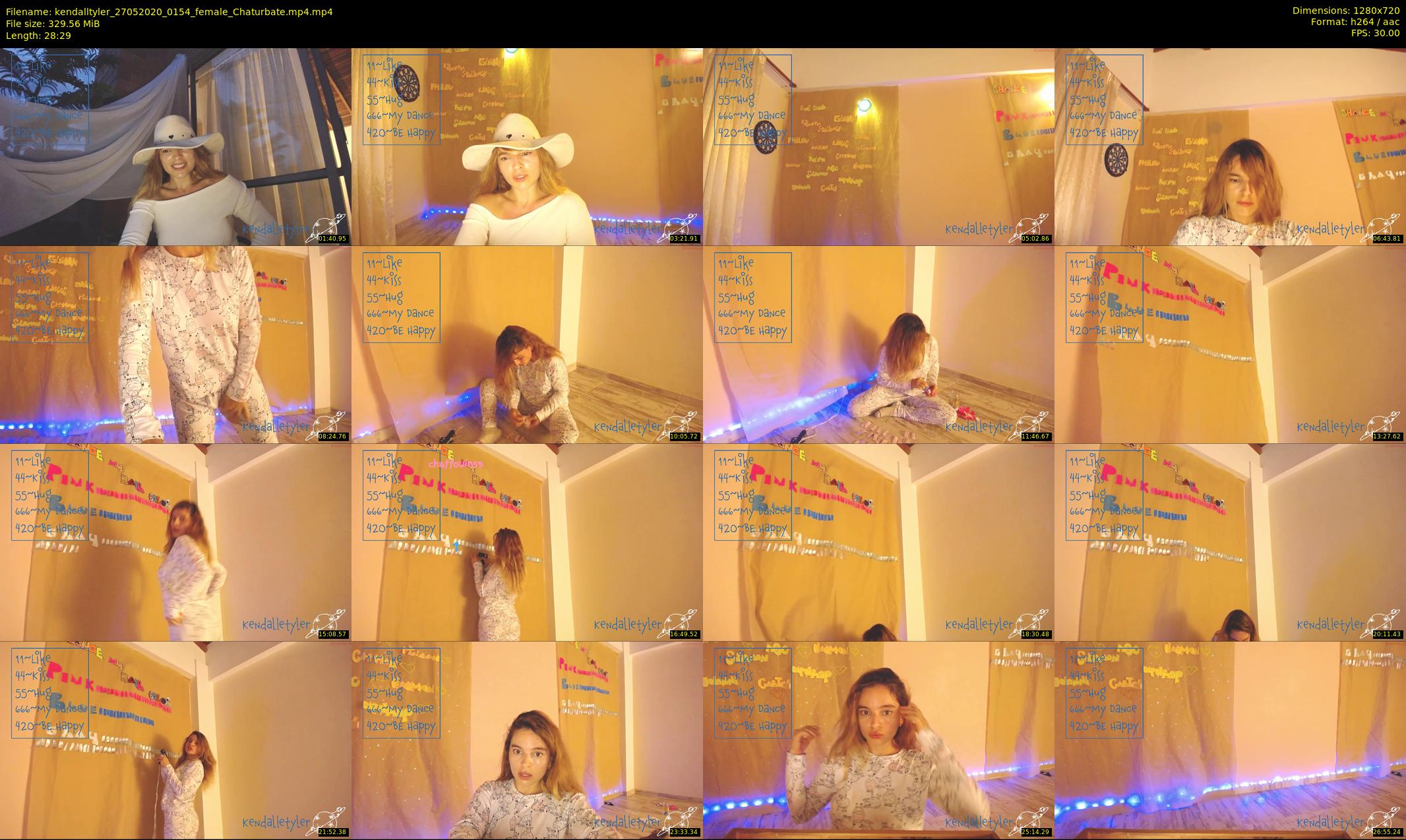 kendalltyler — 29 minute Chaturbate female cam show recording, 720p, May 27, 2020