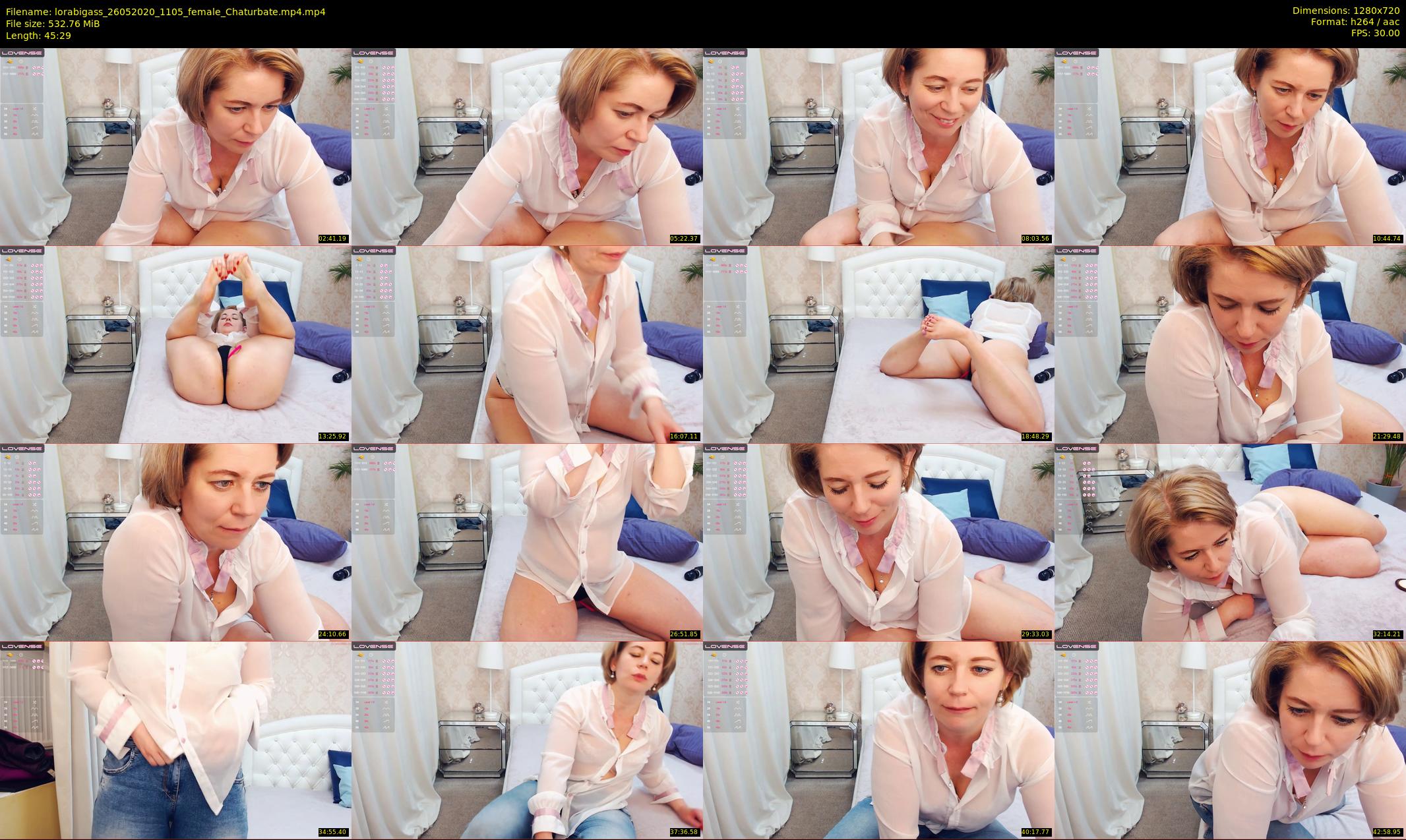 lorabigass — 46 minute Chaturbate female cam show recording, 720p, May 26, 2020