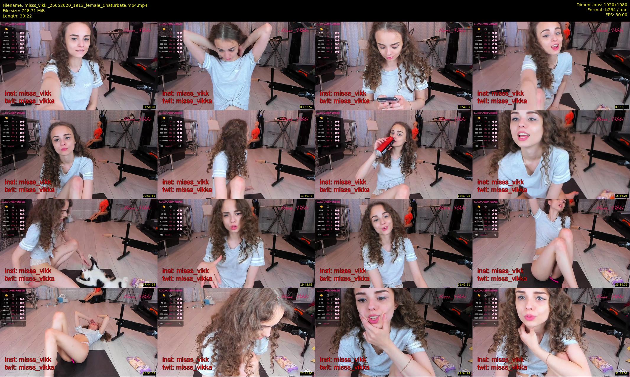misss_vikki — 34 minute Chaturbate female cam show recording, 1080p, May 26, 2020