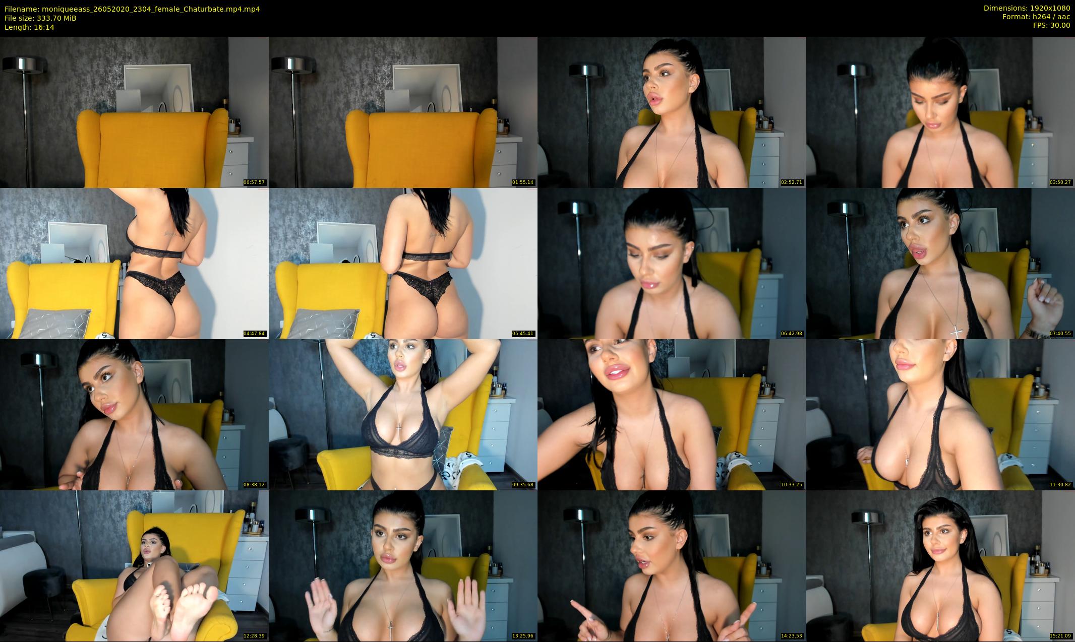 moniqueeass — 17 minute Chaturbate female cam show recording, 1080p, May 26, 2020