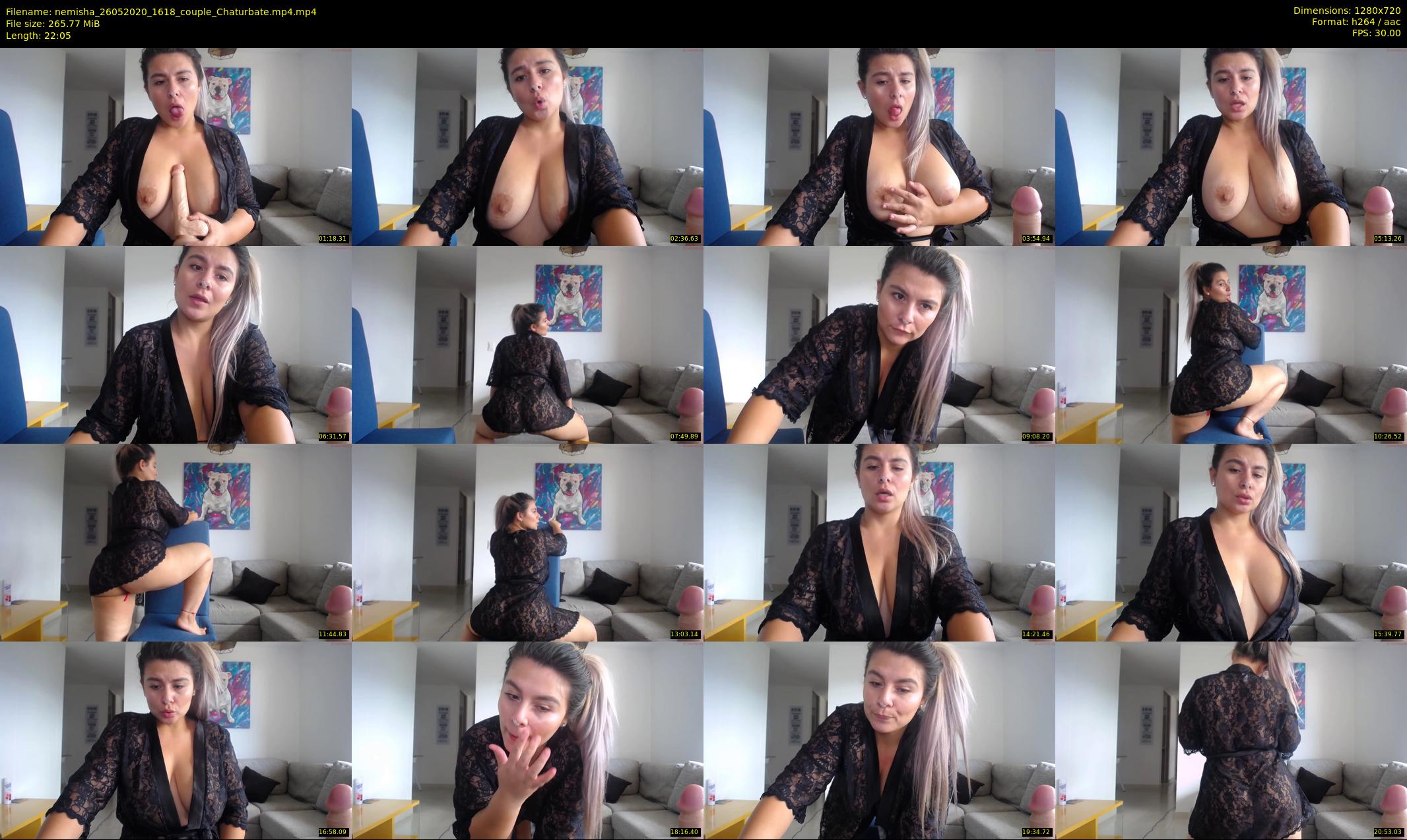 nemisha — 23 minute Chaturbate female cam show recording, 720p, May 26, 2020