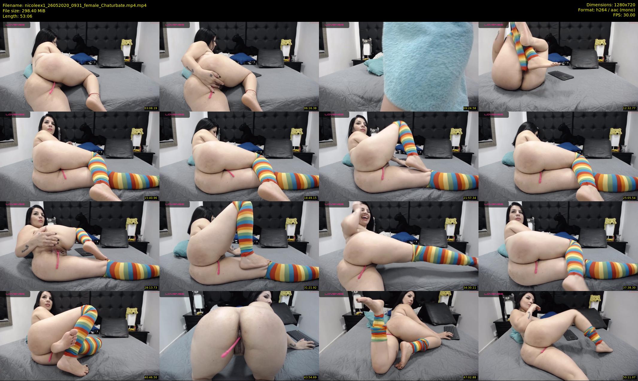 nicoleex1 — 54 minute Chaturbate female cam show recording, 720p, May 26, 2020