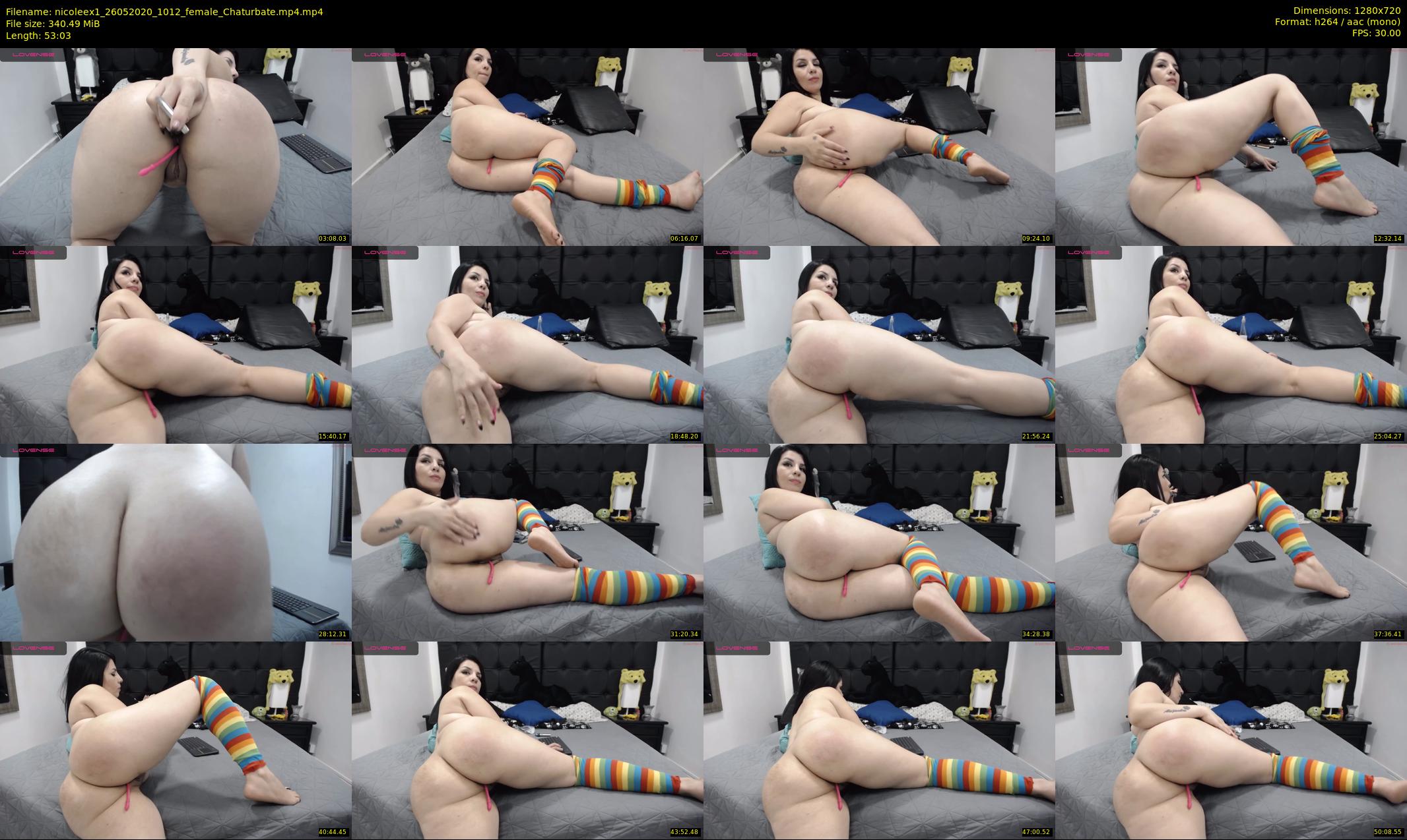 nicoleex1 — 54 minute Chaturbate female cam show recording, 720p, May 26, 2020