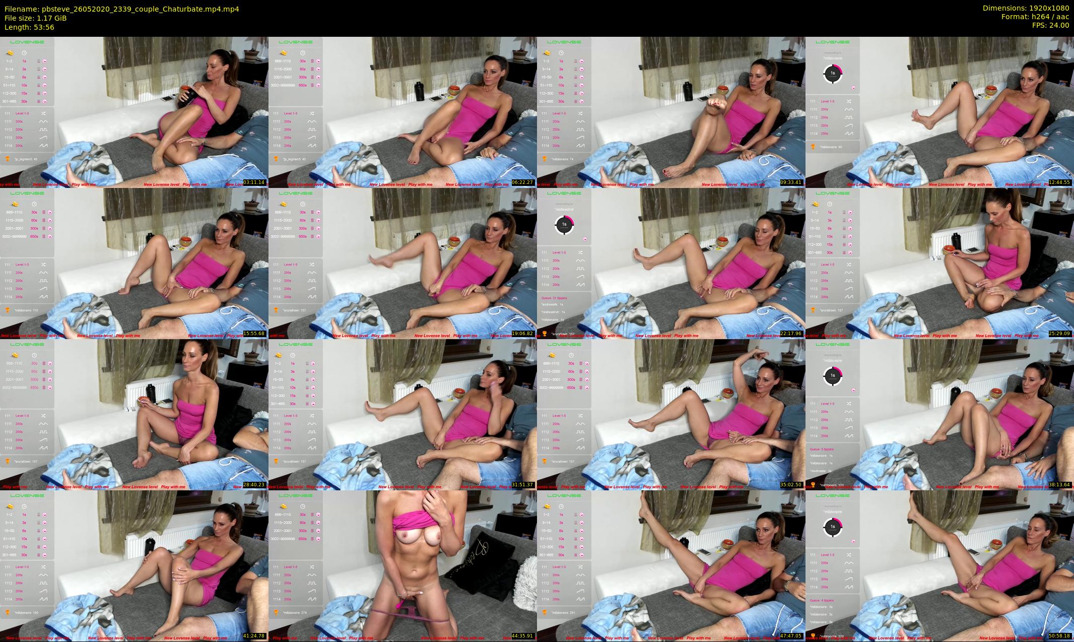 pbsteve — 54 minute Chaturbate couple cam show recording, 1080p, May 26, 2020