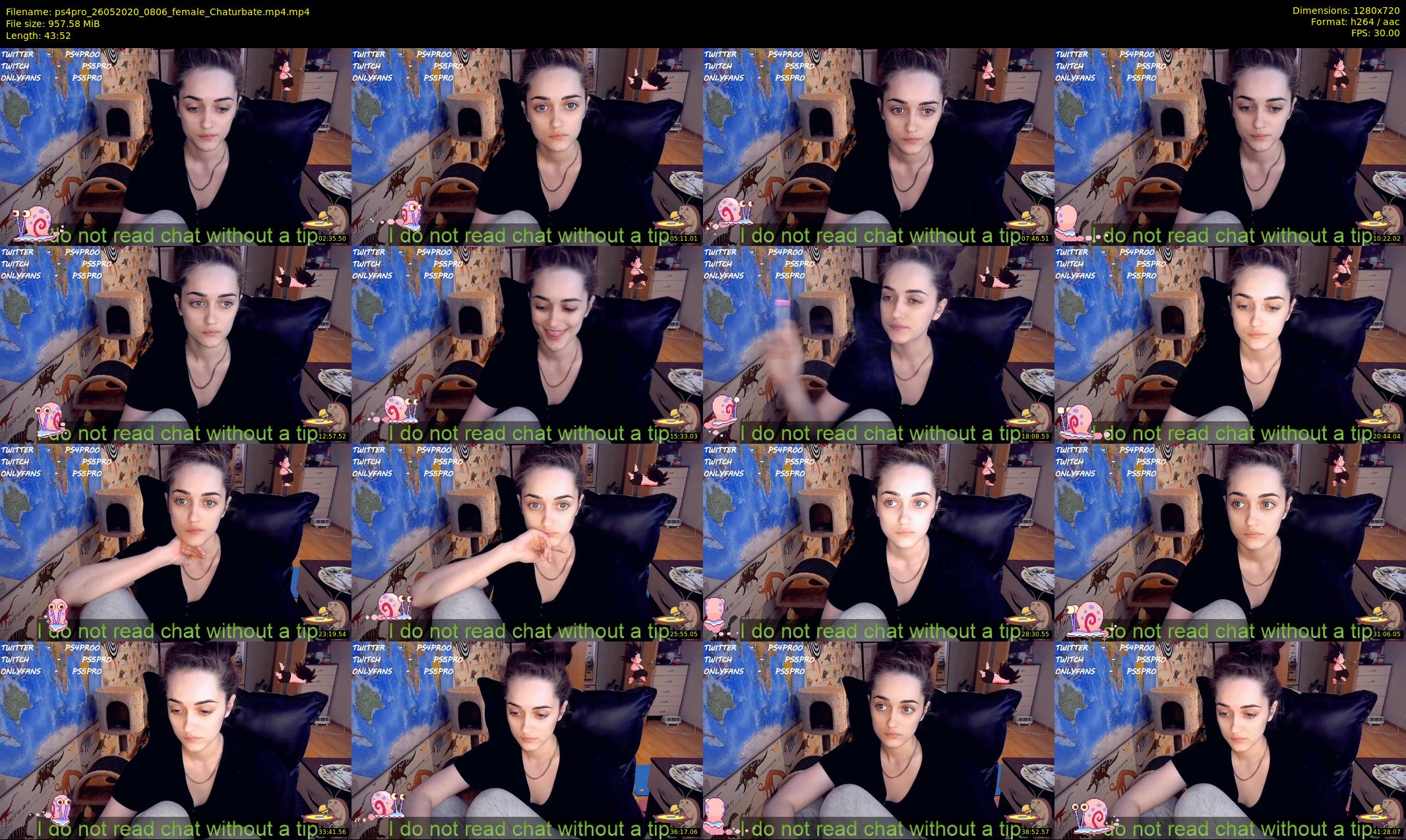 ps4pro — 44 minute Chaturbate female cam show recording, 720p, May 26, 2020