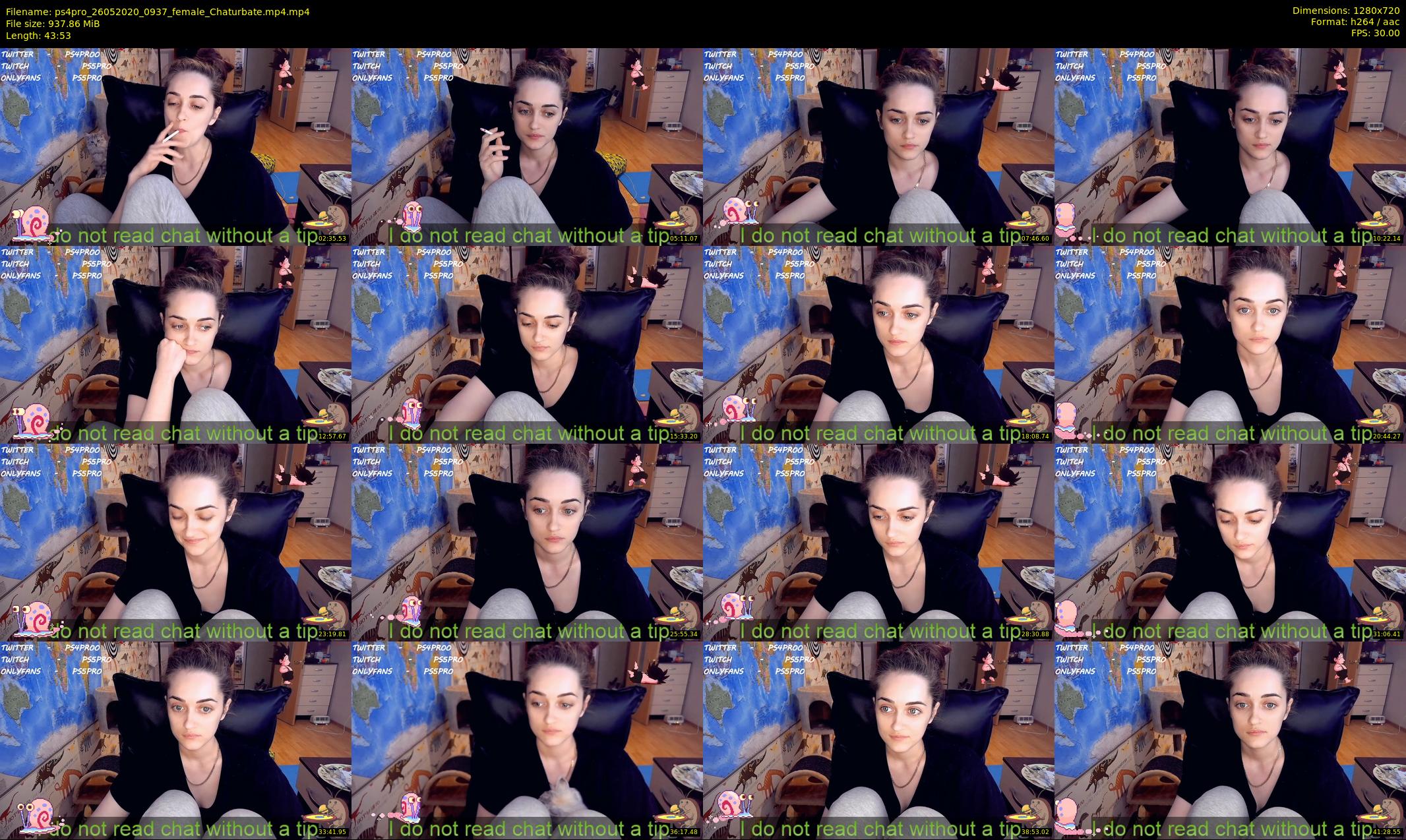 ps4pro — 44 minute Chaturbate female cam show recording, 720p, May 26, 2020