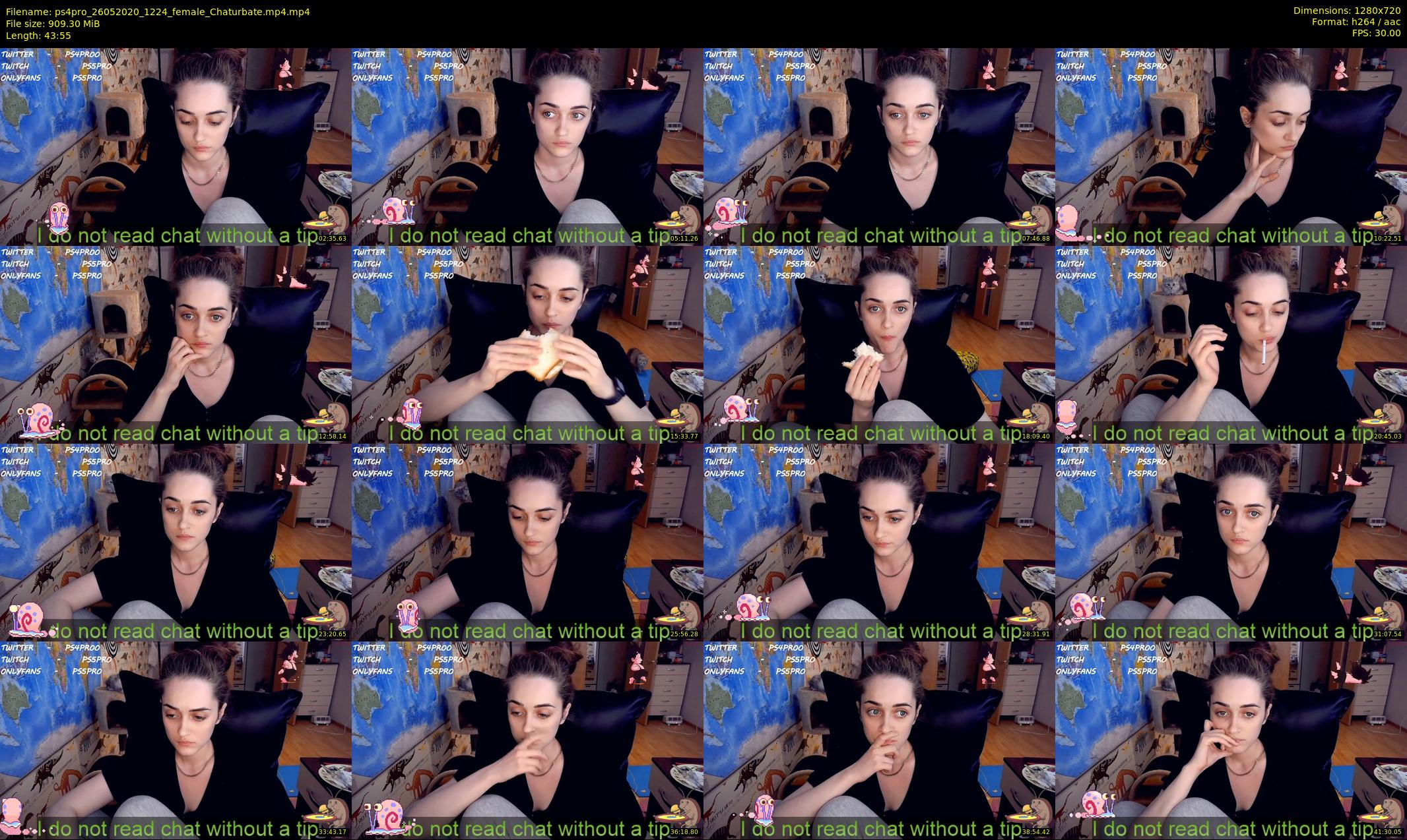 ps4pro — 44 minute Chaturbate female cam show recording, 720p, May 26, 2020