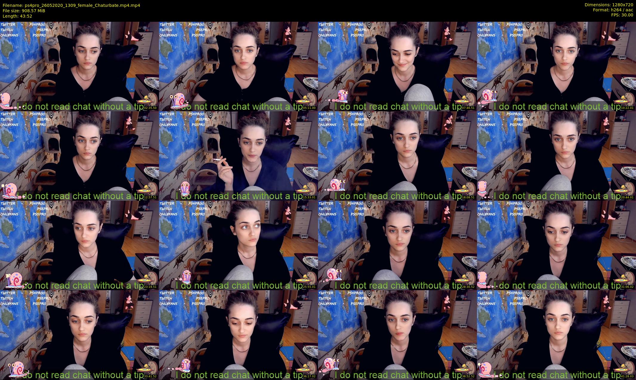 ps4pro — 44 minute Chaturbate female cam show recording, 720p, May 26, 2020