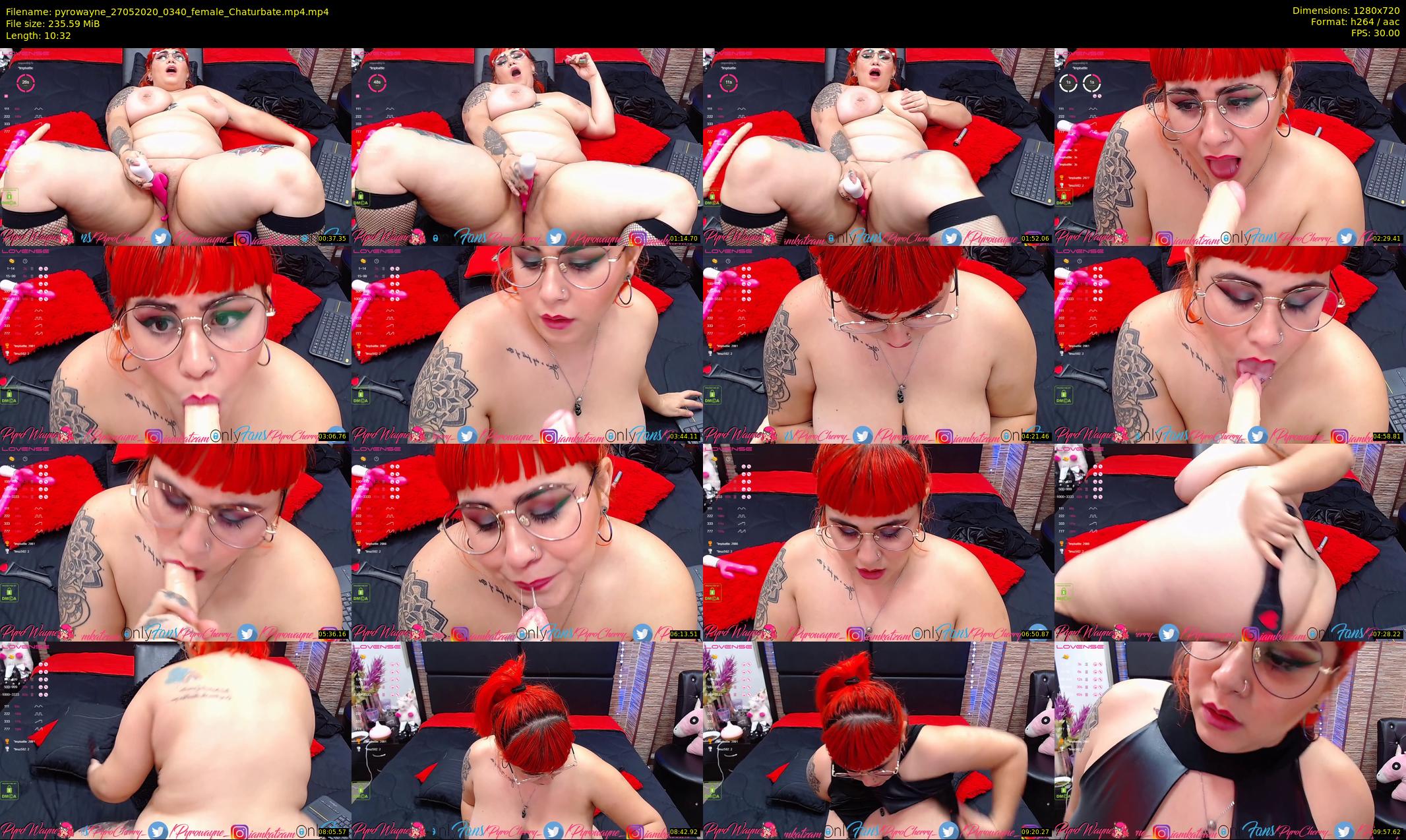 pyrowayne — 11 minute Chaturbate female cam show recording, 720p, May 27, 2020