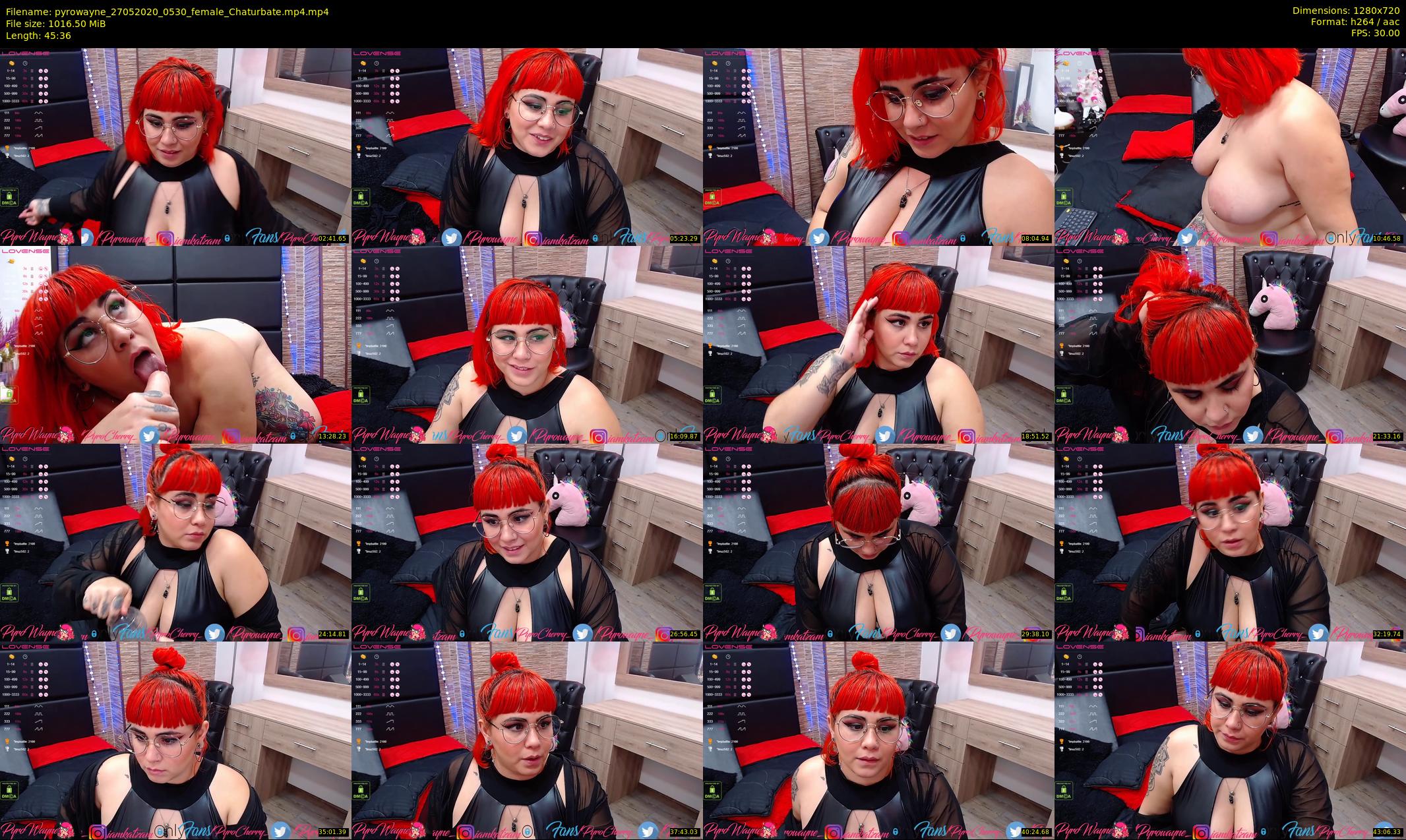 pyrowayne — 46 minute Chaturbate female cam show recording, 720p, May 27, 2020
