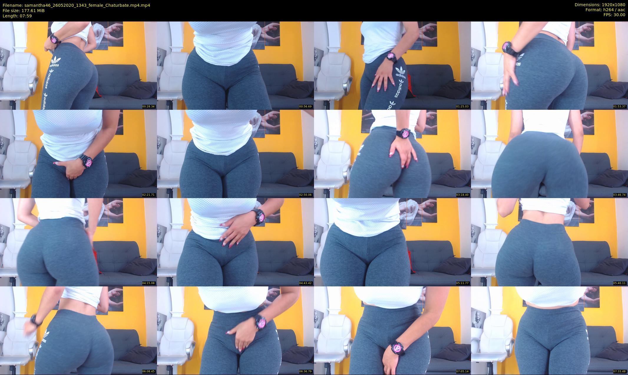 samantha46 — 8 minute Chaturbate female cam show recording, 1080p, May 26, 2020