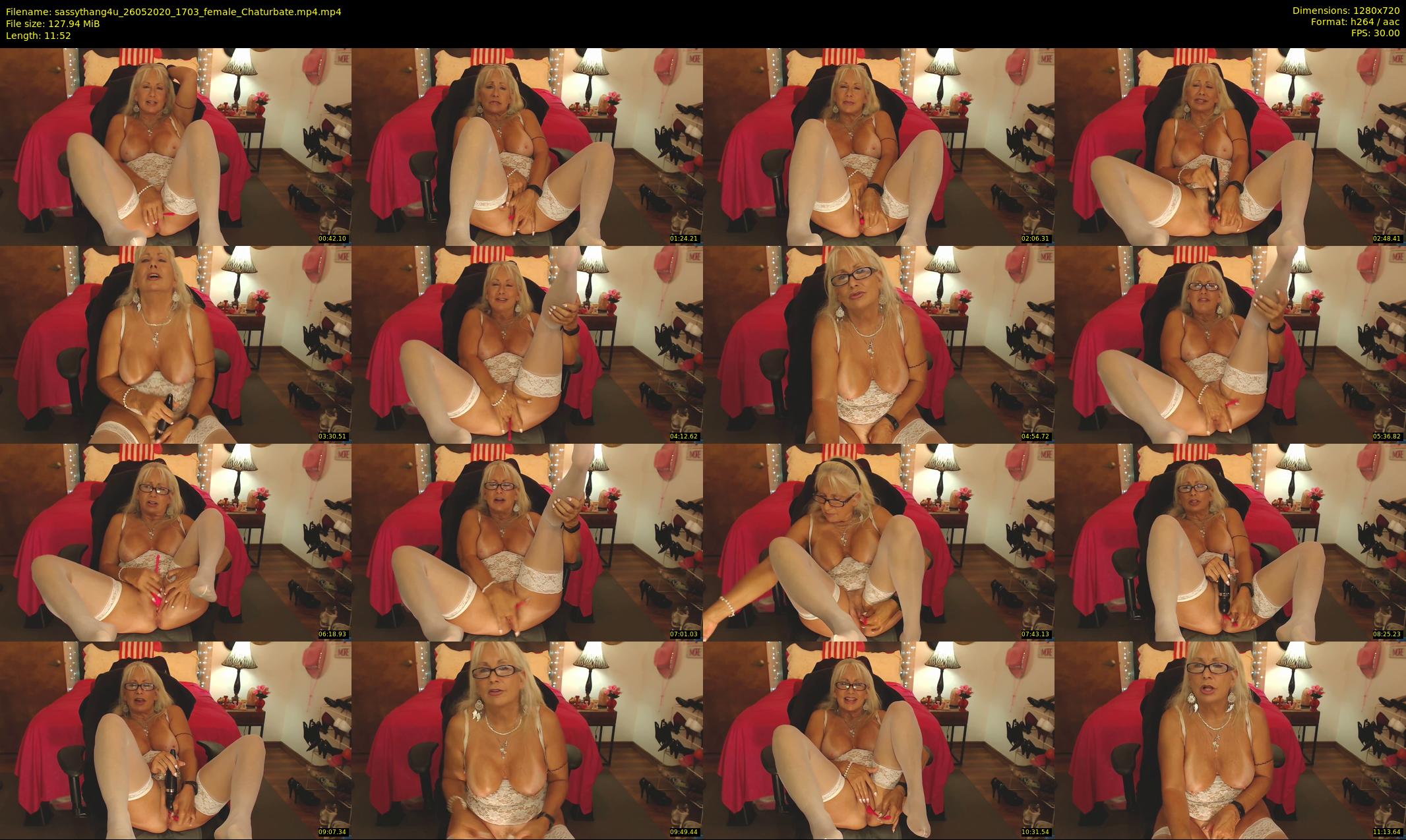 sassythang4u — 12 minute Chaturbate female cam show recording, 720p, May 26, 2020