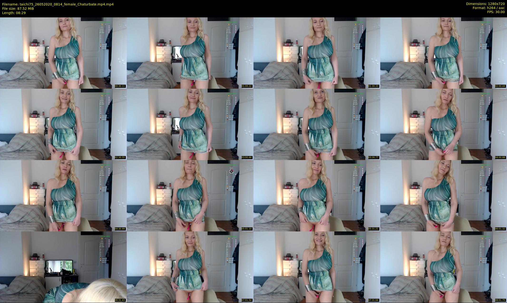 taichi75 — 9 minute Chaturbate female cam show recording, 720p, May 26, 2020