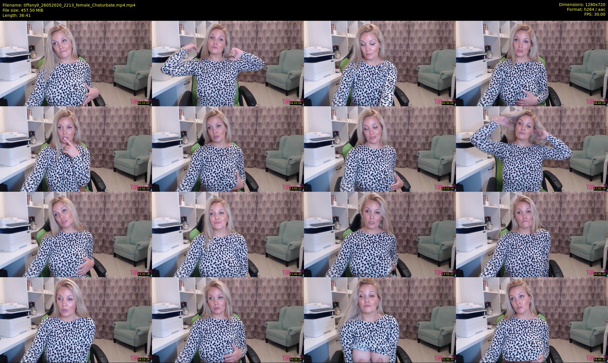 tiffany0 — 37 minute Chaturbate female cam show recording, 720p, May 26, 2020
