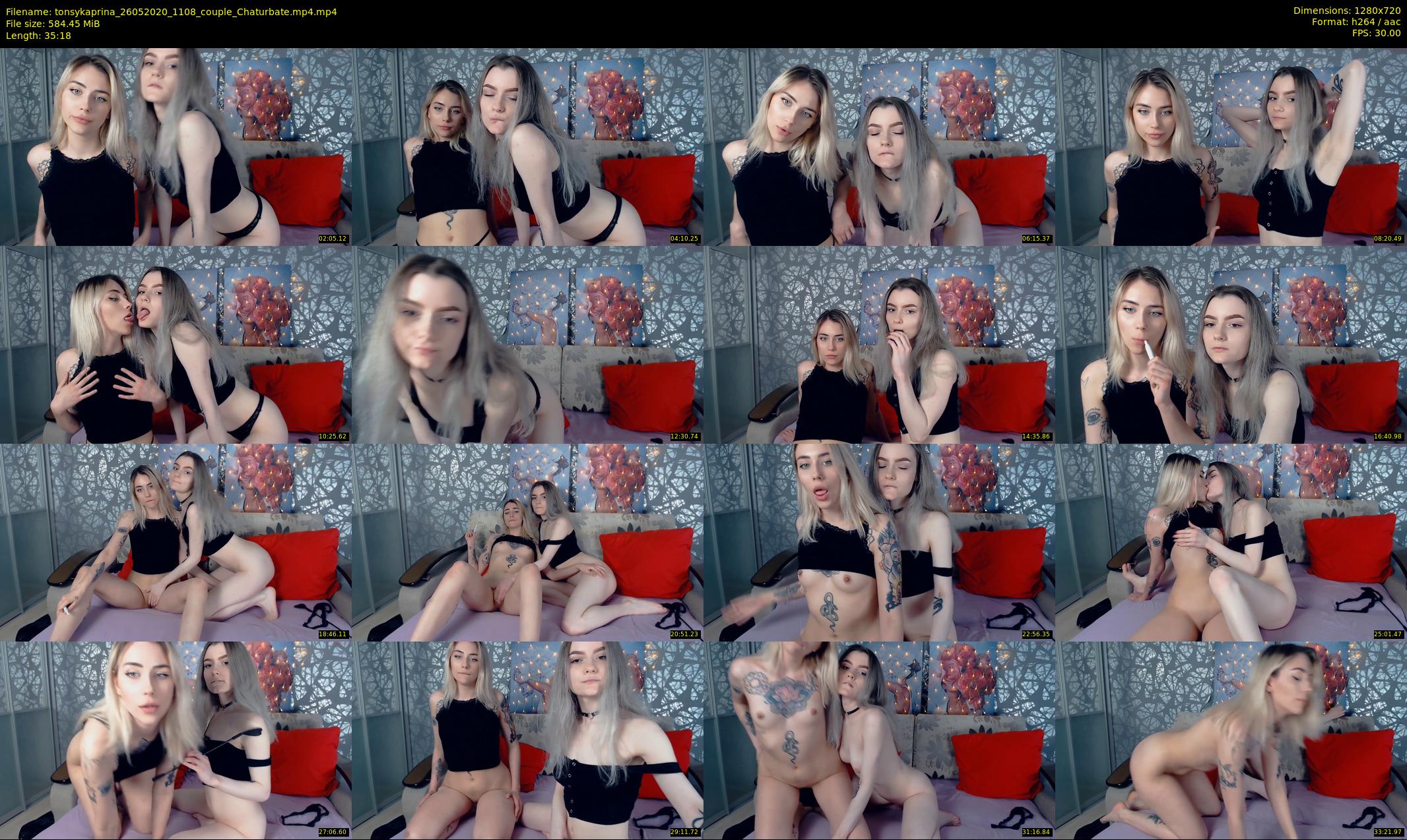 tonsykaprina — 36 minute Chaturbate couple cam show recording, 720p, May 26, 2020